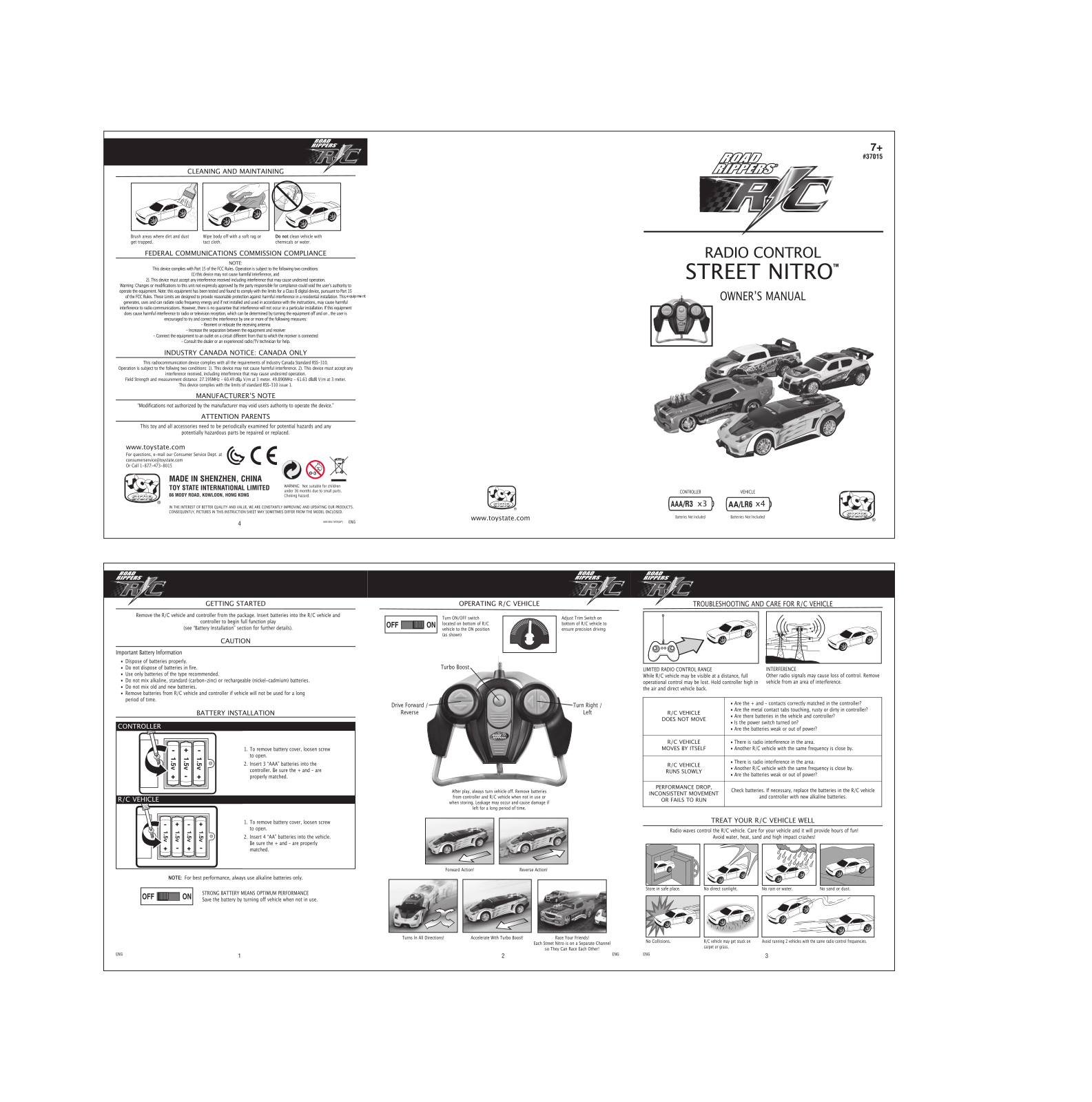 Toy State 37015F27A User Manual