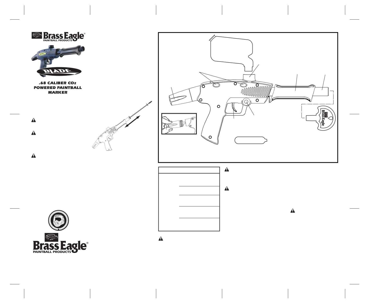 Brass Eagle Blade User manual - ManualMachine.com