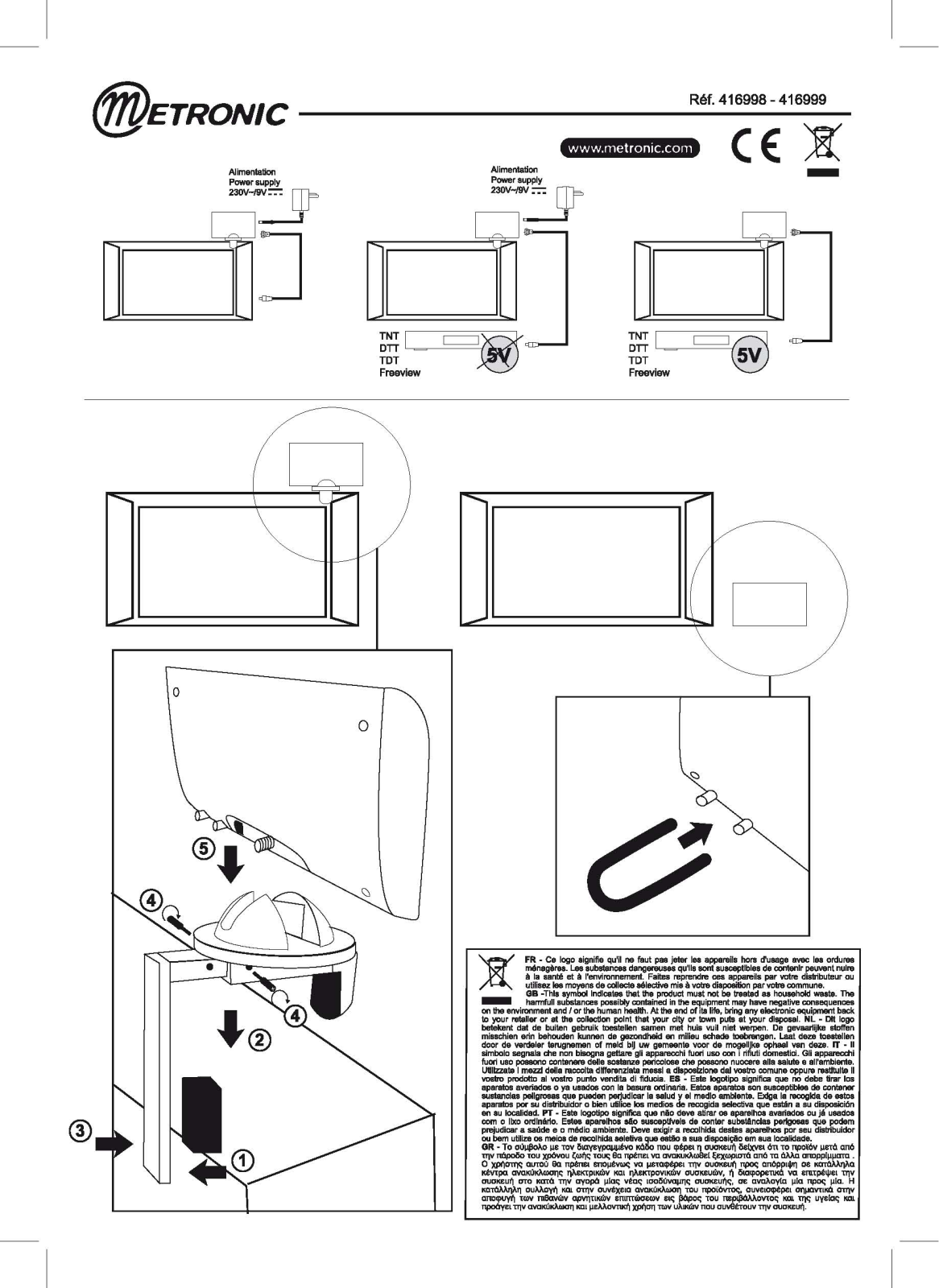 METRONIC Antenne CLIPSEA User Manual