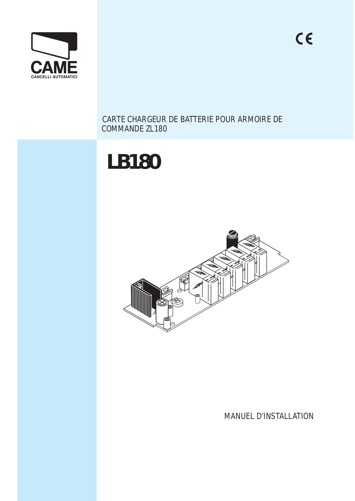 Came LB180 Installation Manual