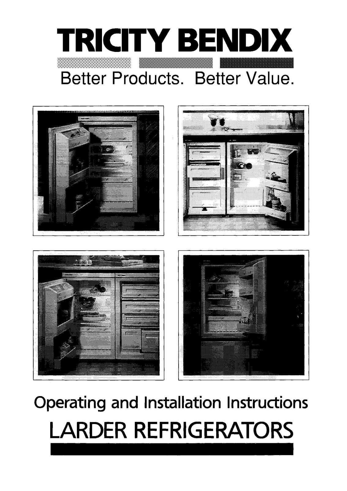 tricity bendix RF400A, RF400W User Manual