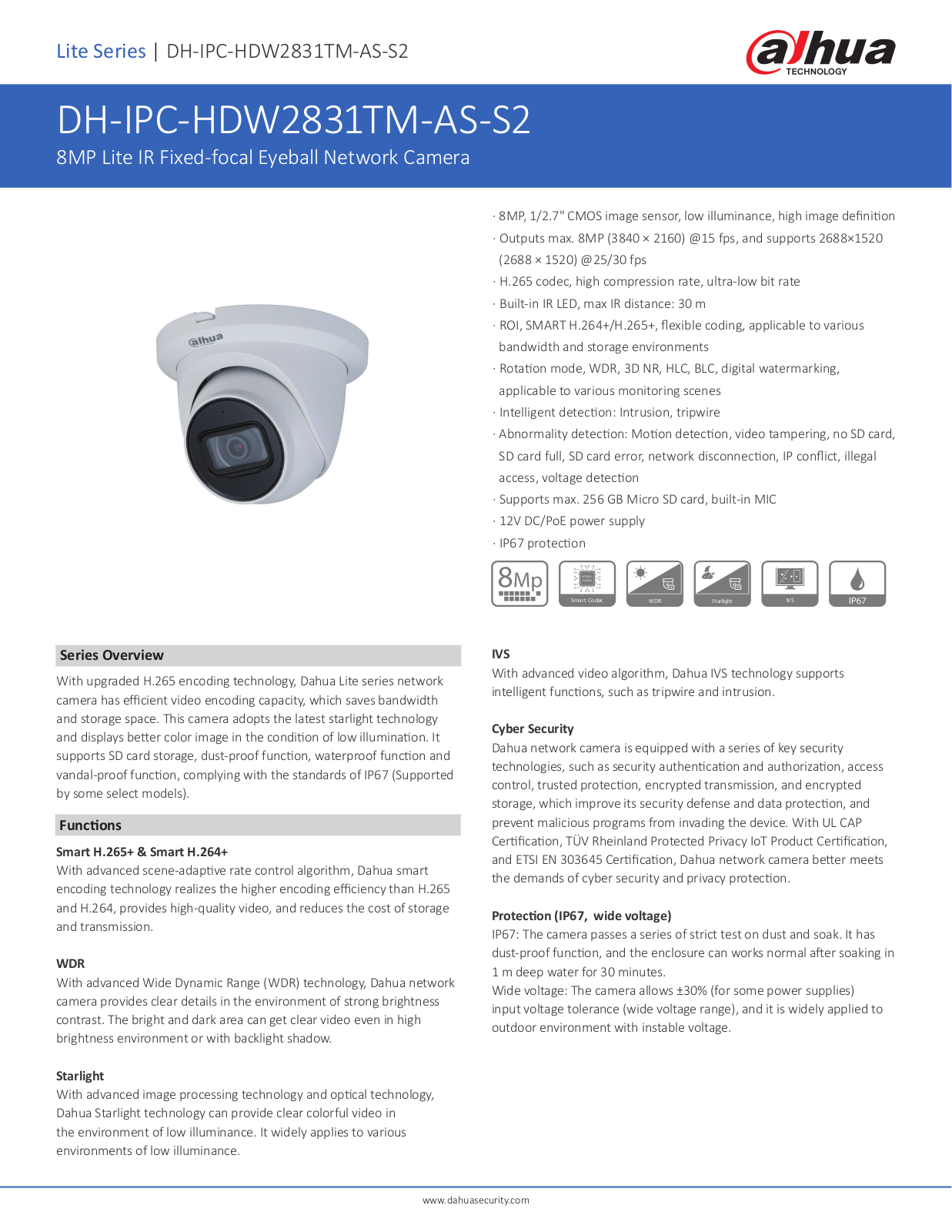 Dahua DH-IPC-HDW2831TM-AS-S2 User Manual