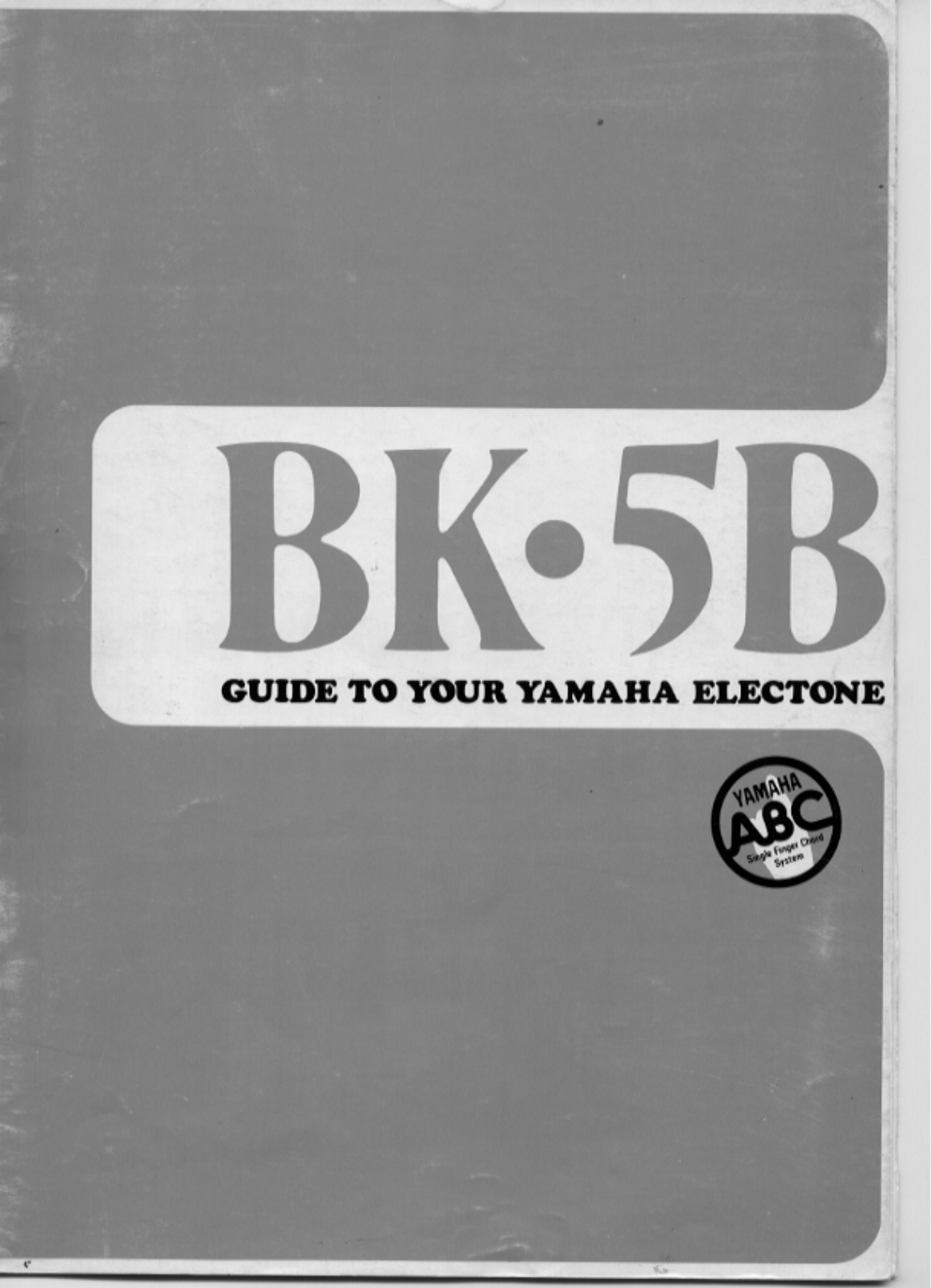 Yamaha BK-5B Owner's Manual