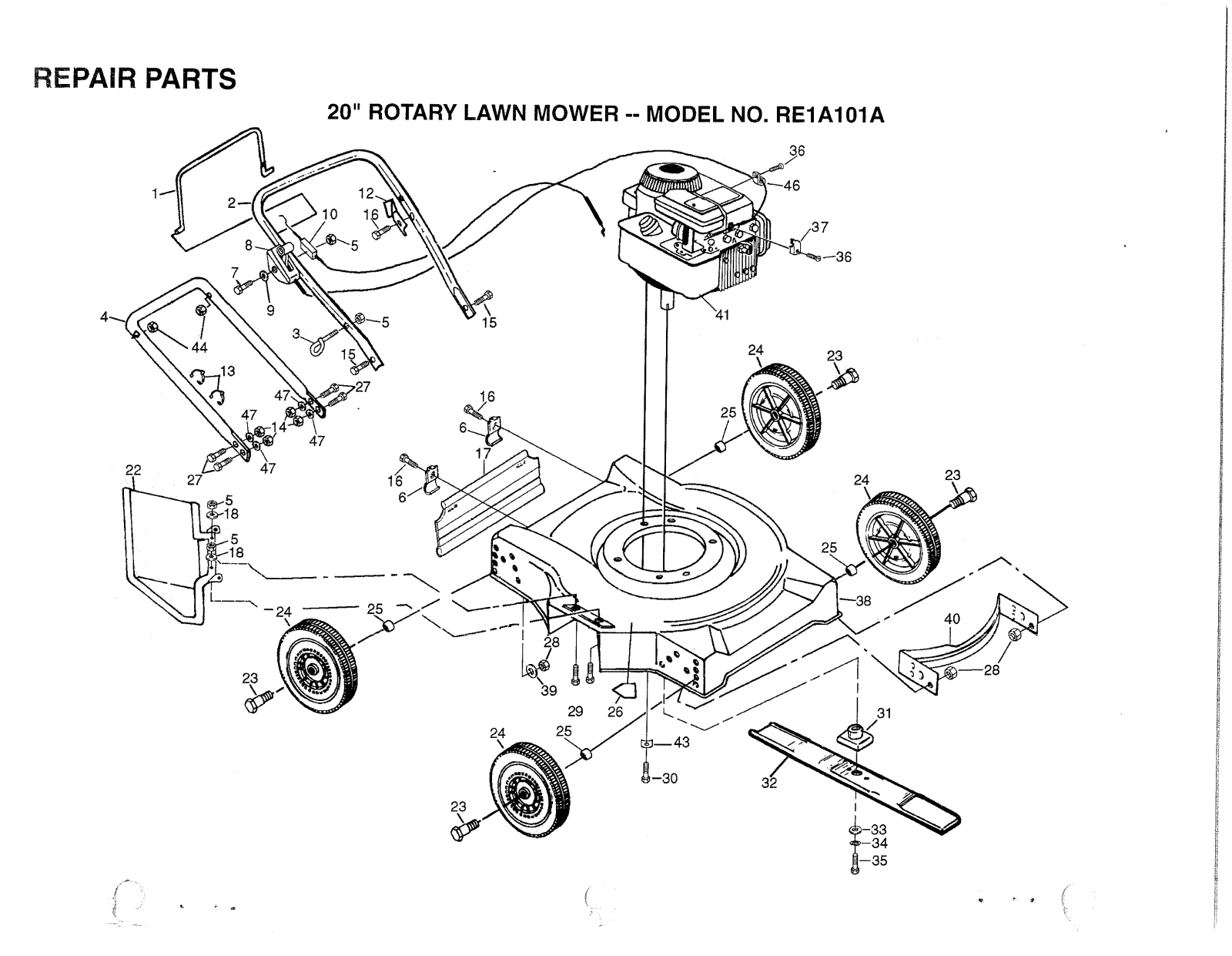 AYP RE1A101A User Manual