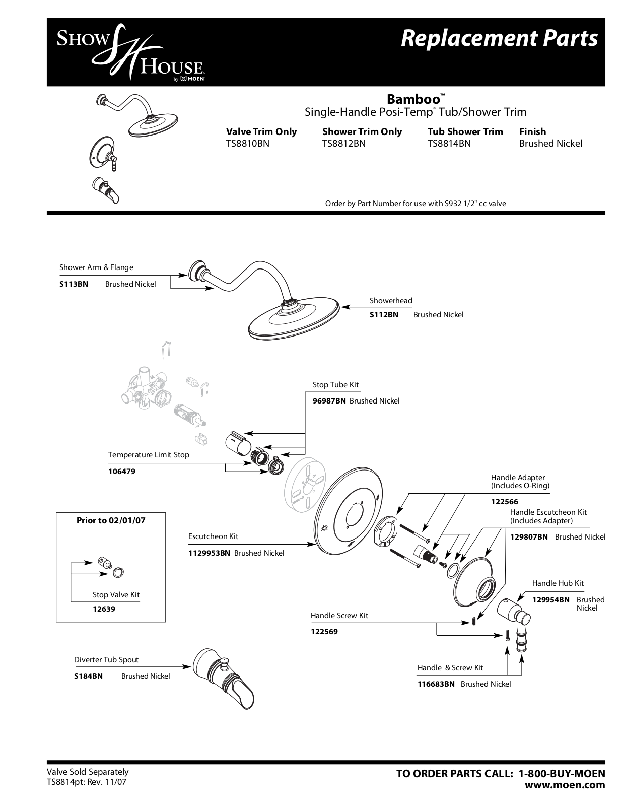 Moen TS8812BN, TS8810BN User Manual - ManualMachine.com