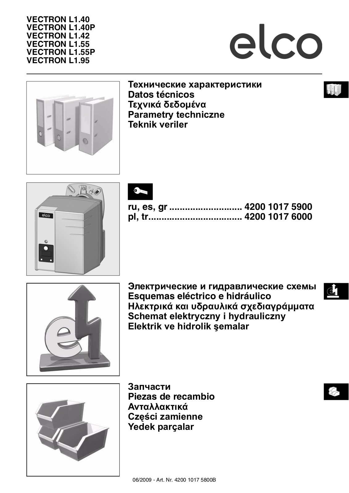 Elco VECTRON L1.40, VECTRON L1.40P, VECTRON L1.42, VECTRON L1.55, VECTRON L1.55P User Manual