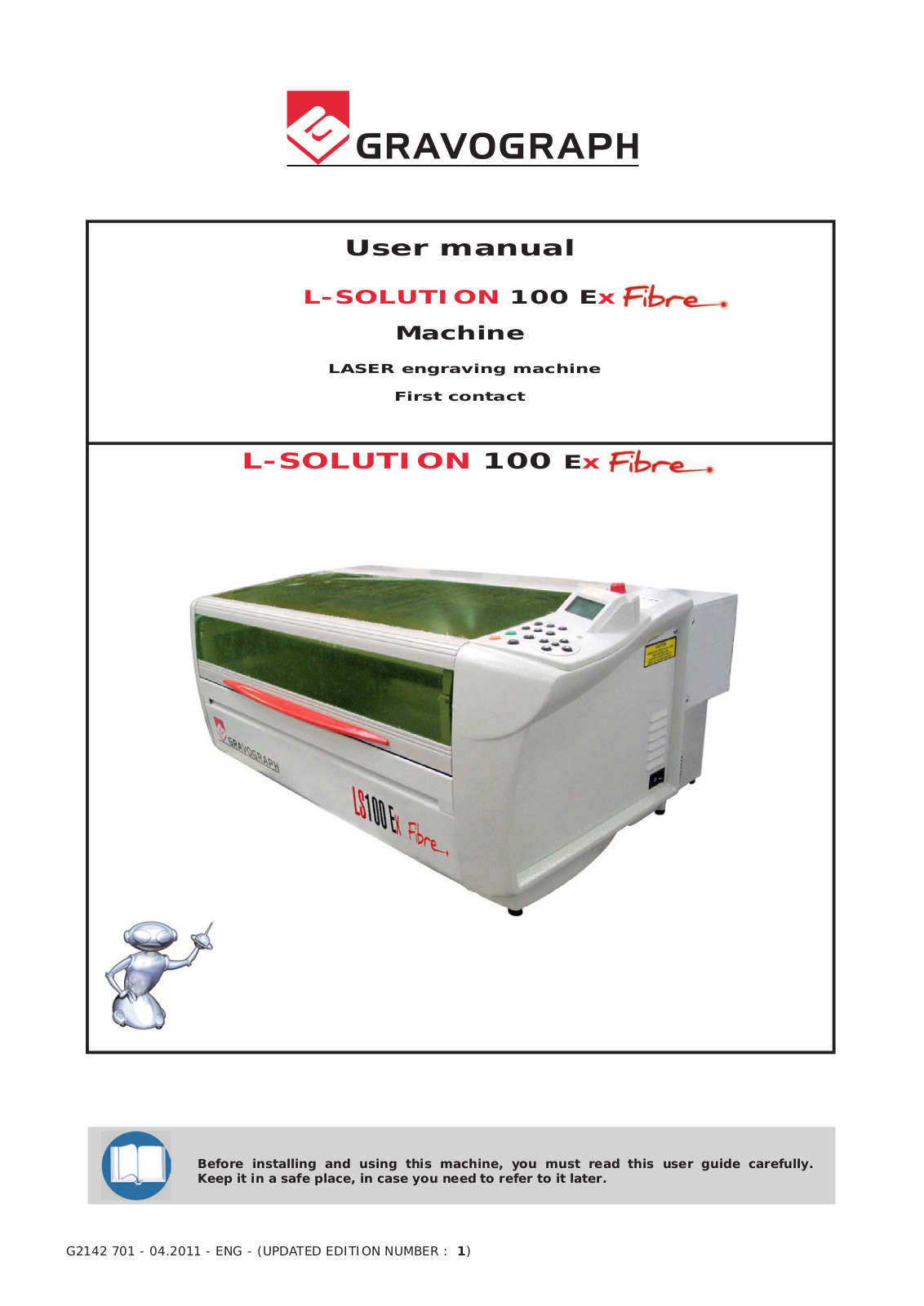 GRAVOGRAPH L-SOLUTION 100 Ex Fibre User Manual