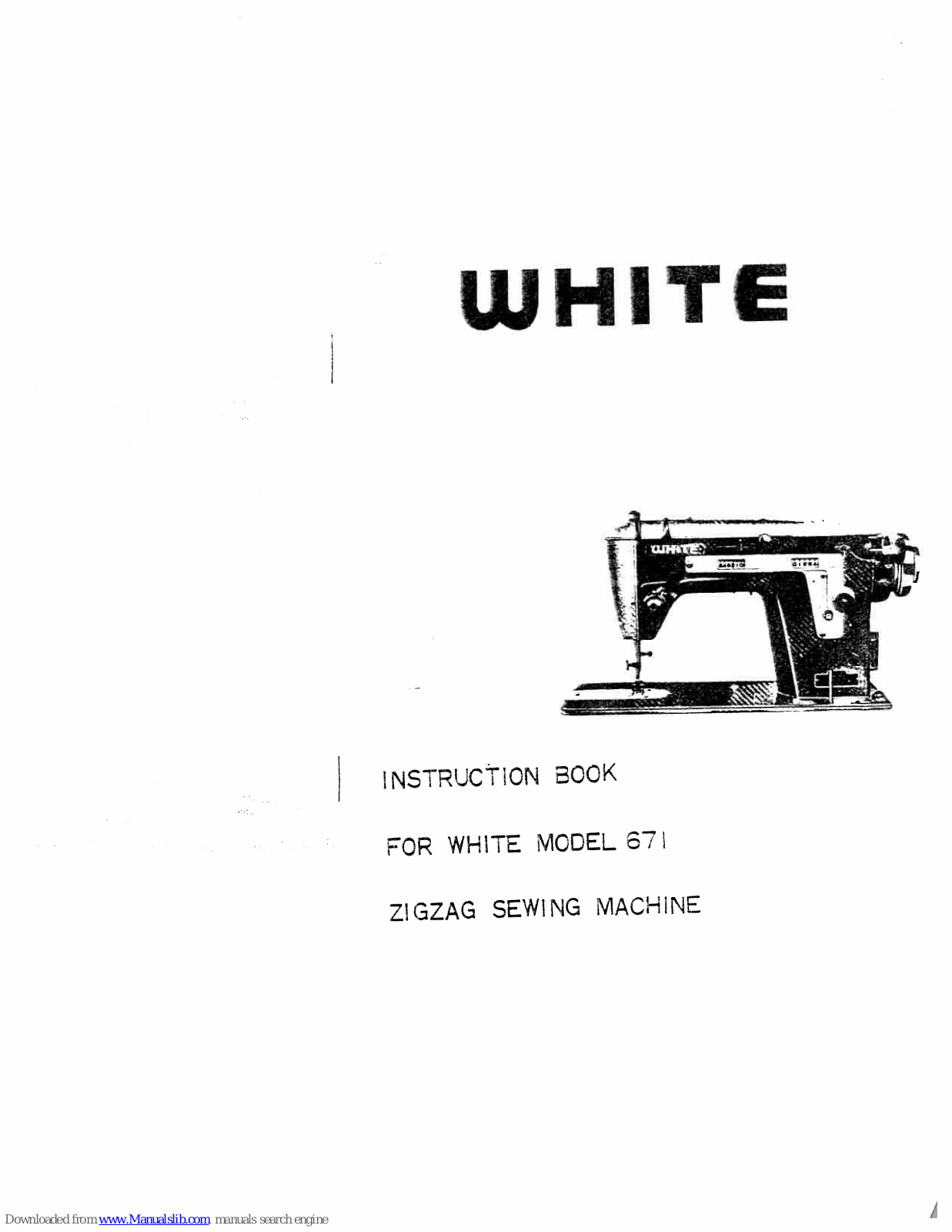 White 671 Instruction Book - ManualMachine.com