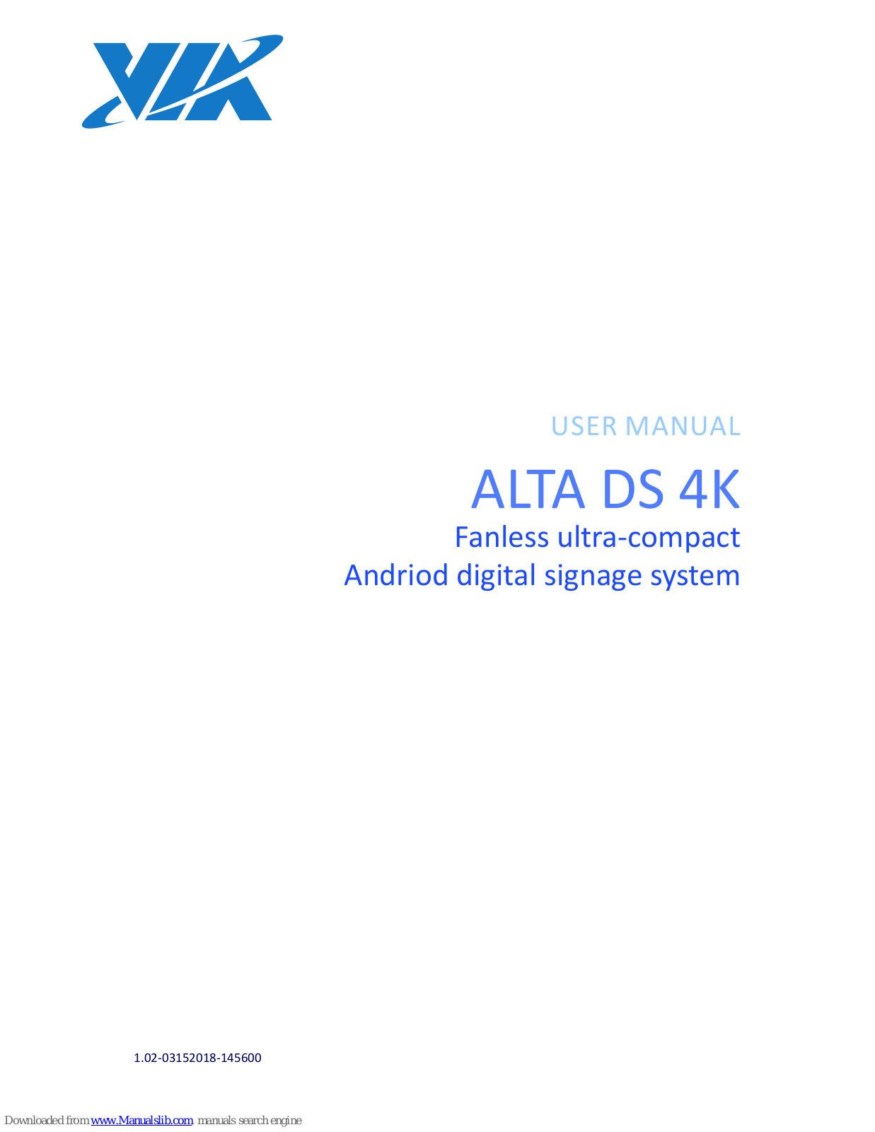 VIA Technologies ALTA DS 4K User Manual