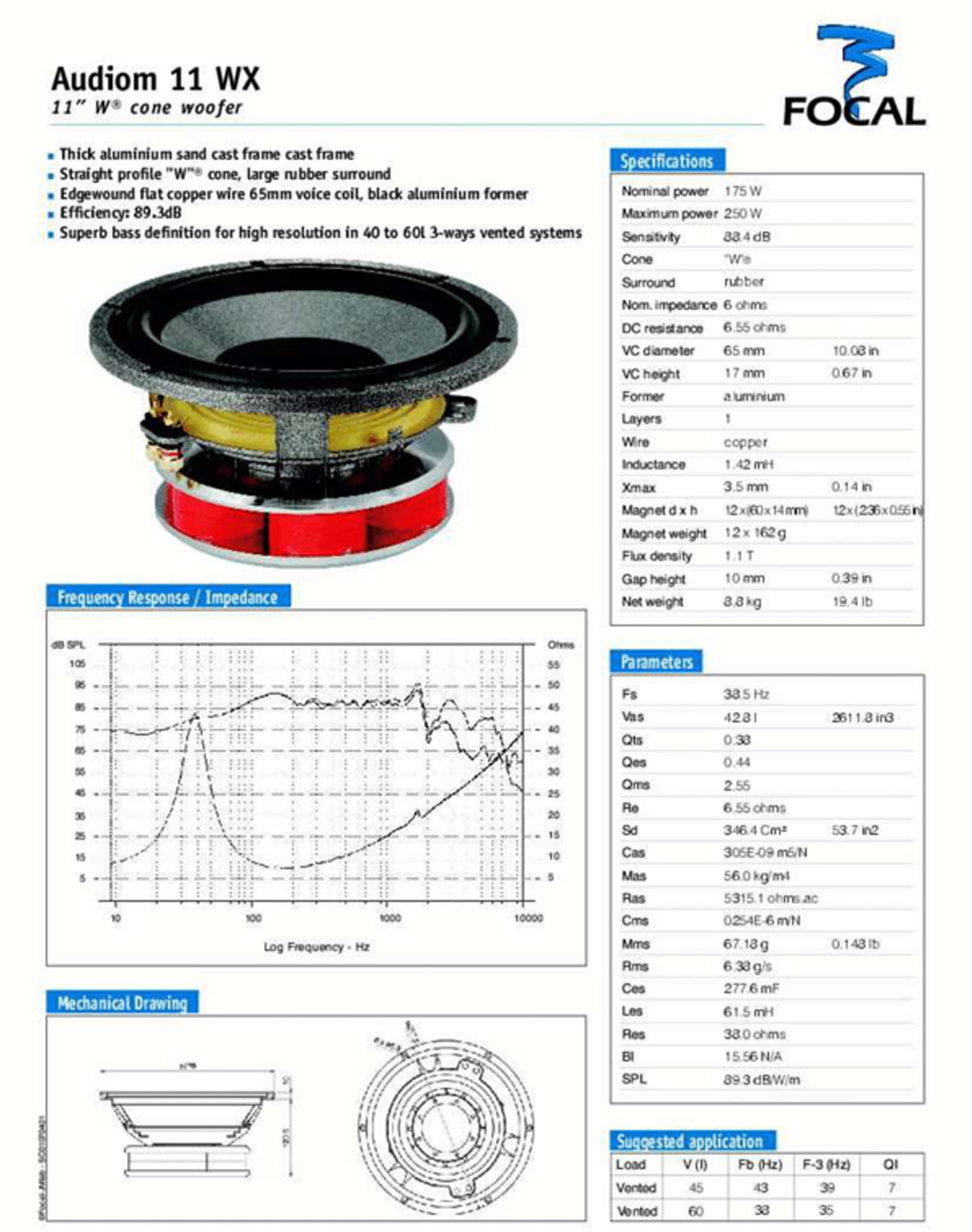 Audion 11-WX Owners manual