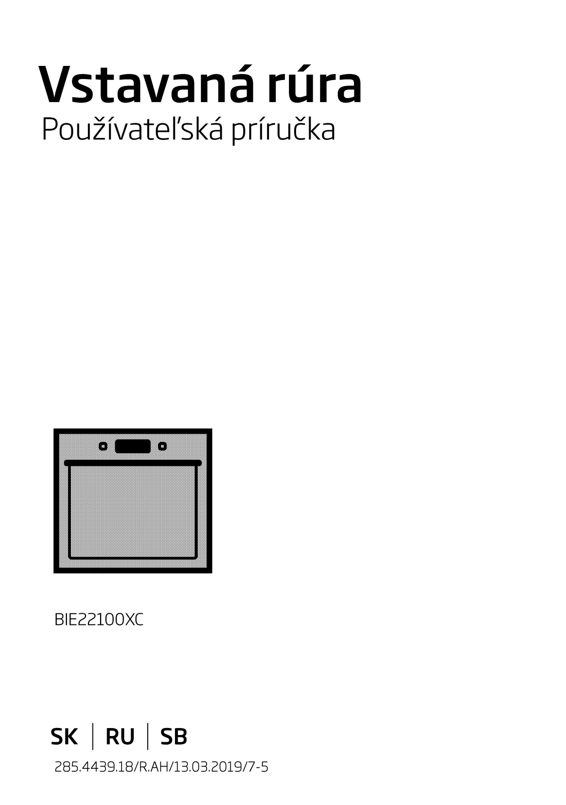 Beko BIE22100XC User manual