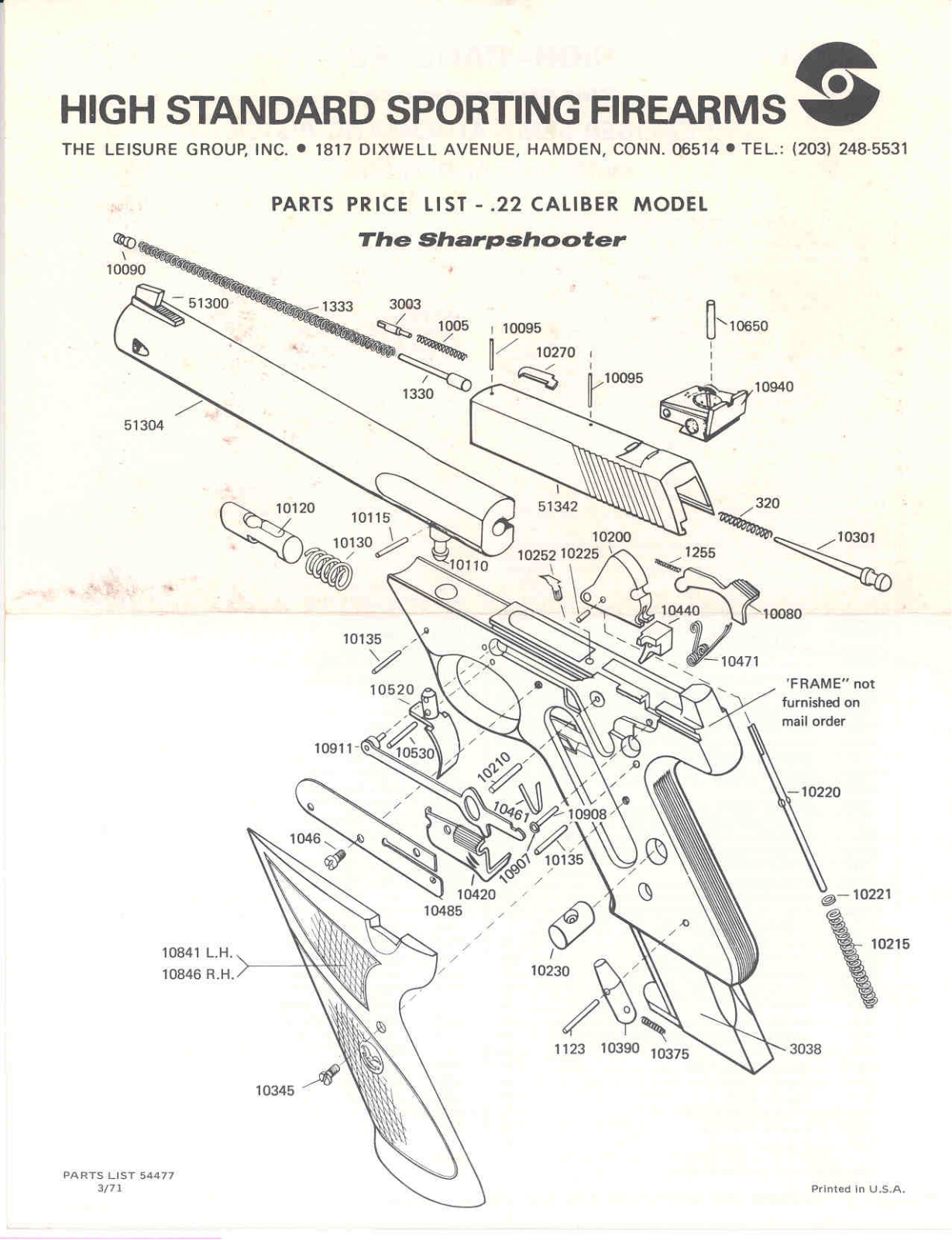 histandard m103 User Guide