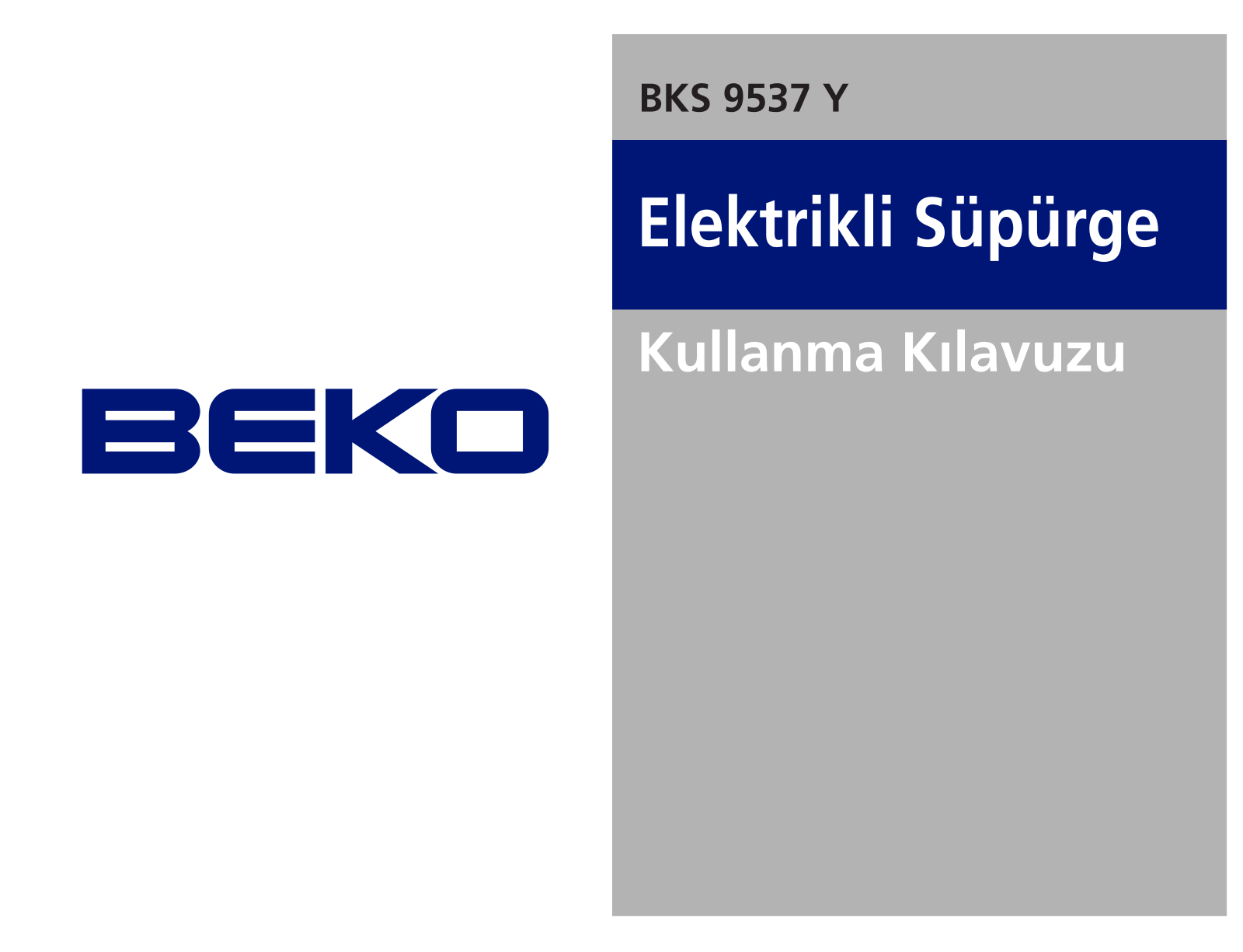 Beko BKS 9537 Y User Manual