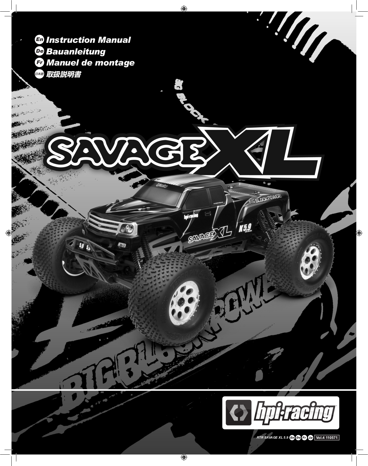 HPI Racing Savage XL 5.9 User Manual