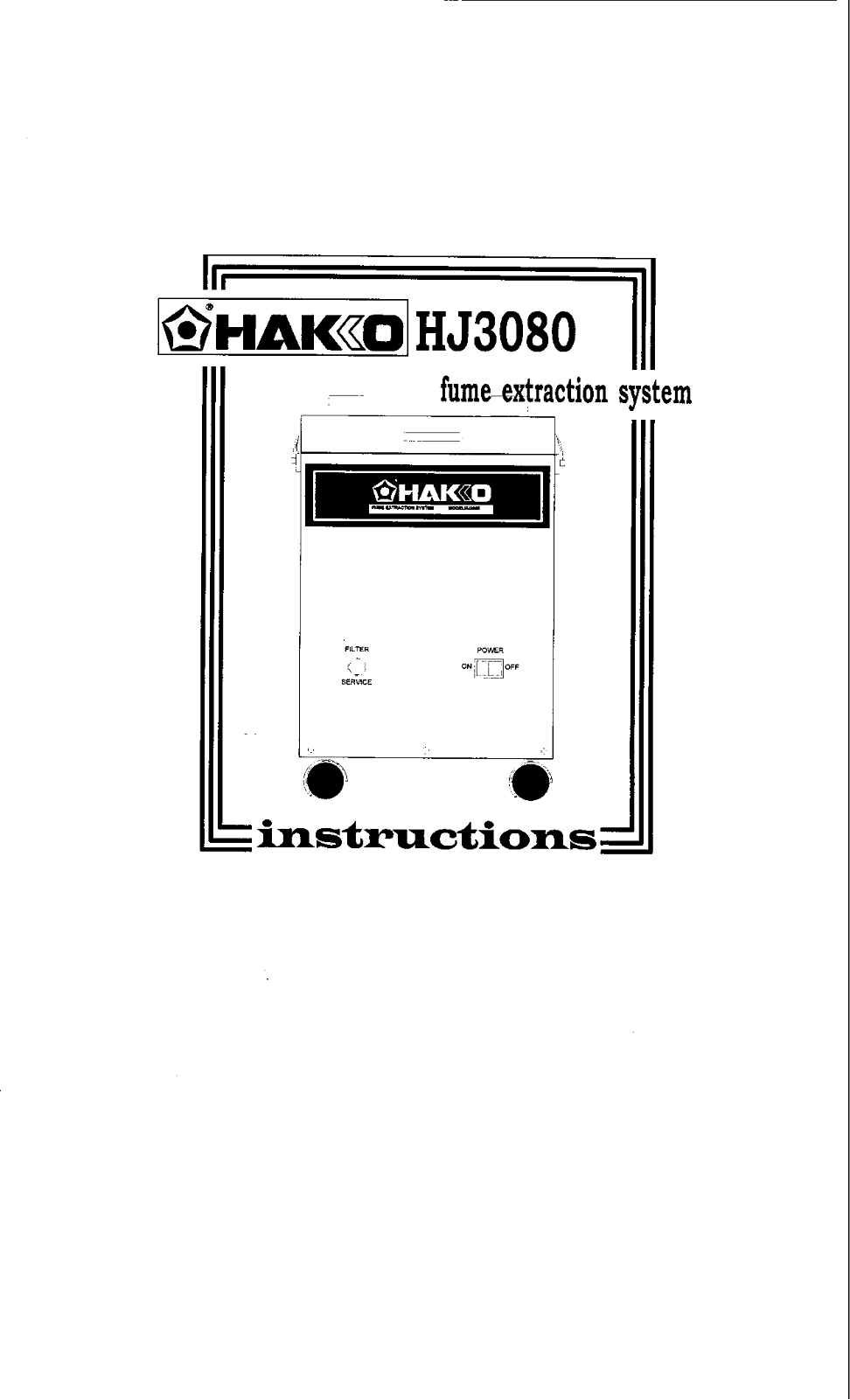 Hakko HJ3080 User Manual