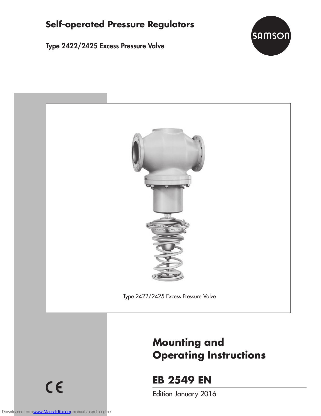 Samson 2422, 2425 Mounting And Operating Instructions