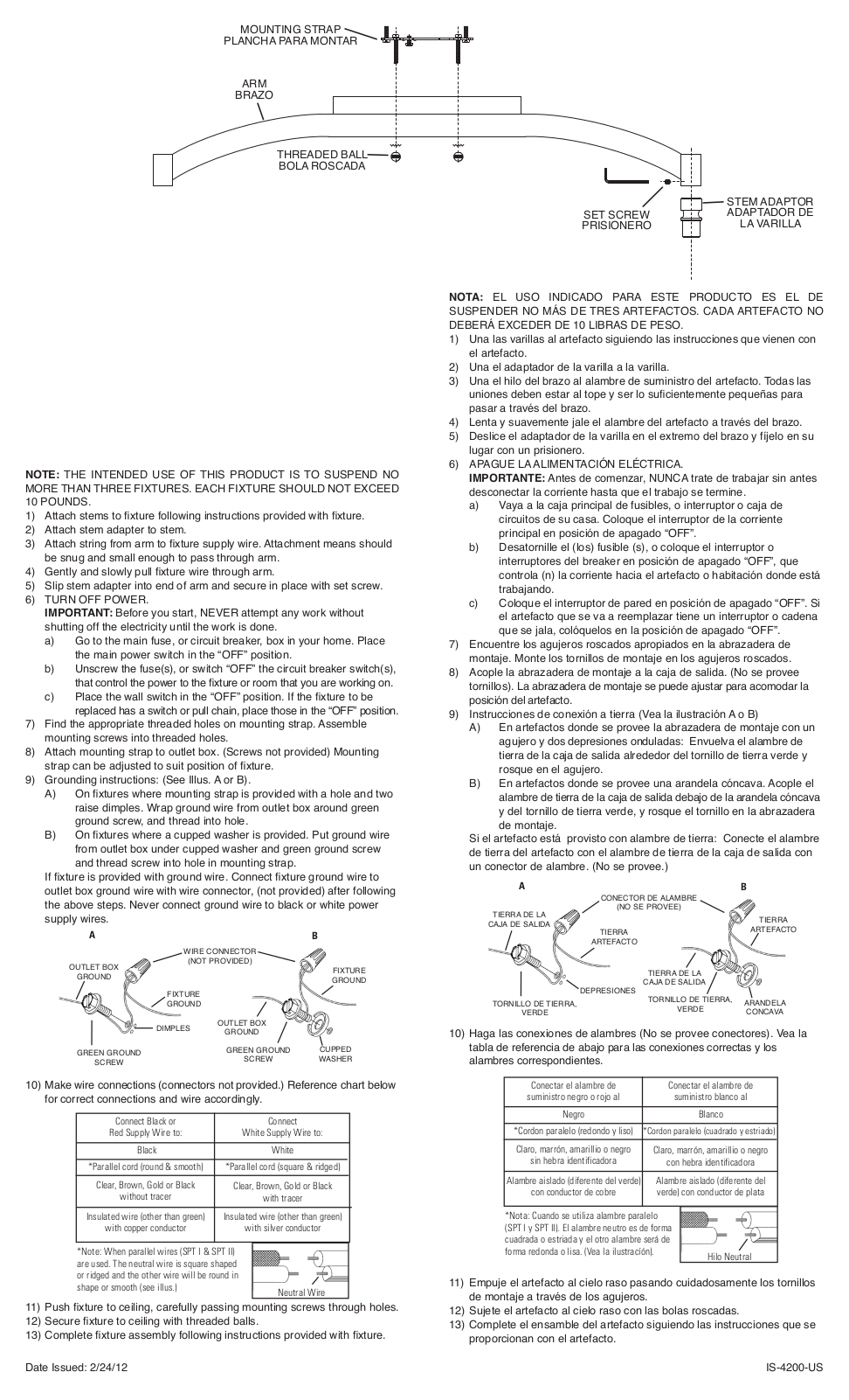 Kichler 4200 User Manual