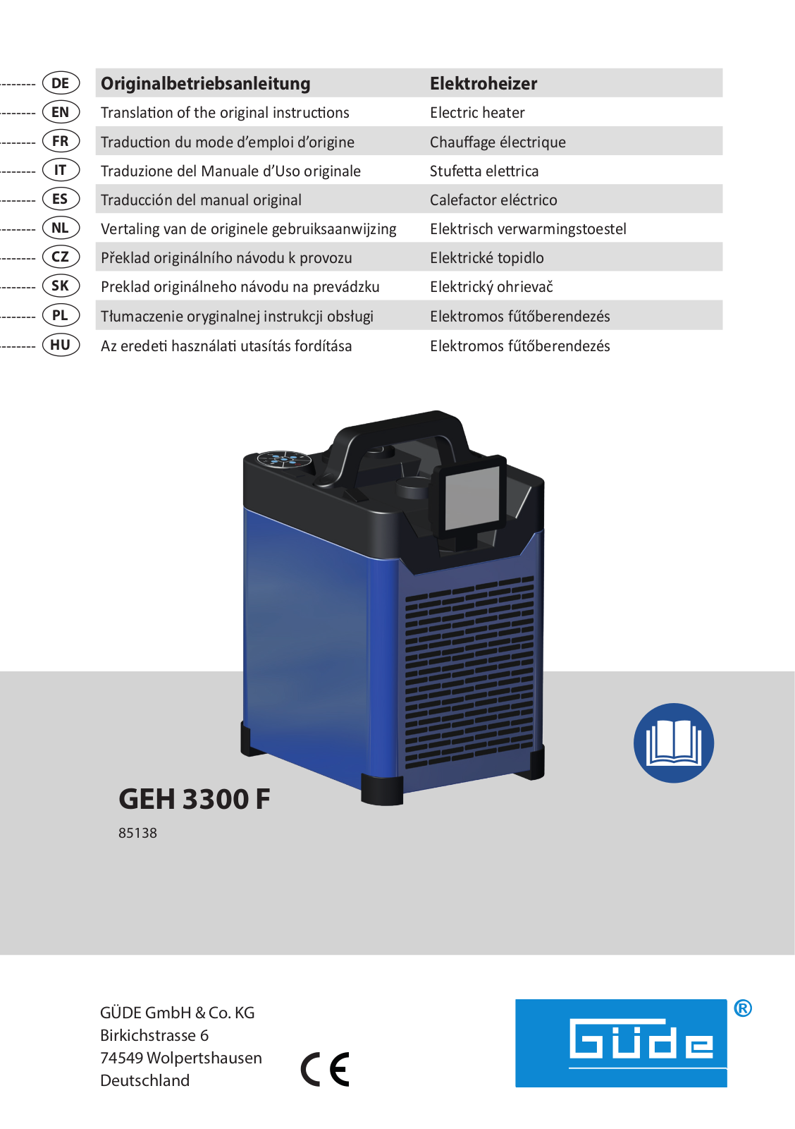 Güde GEH 3300 F User Manual