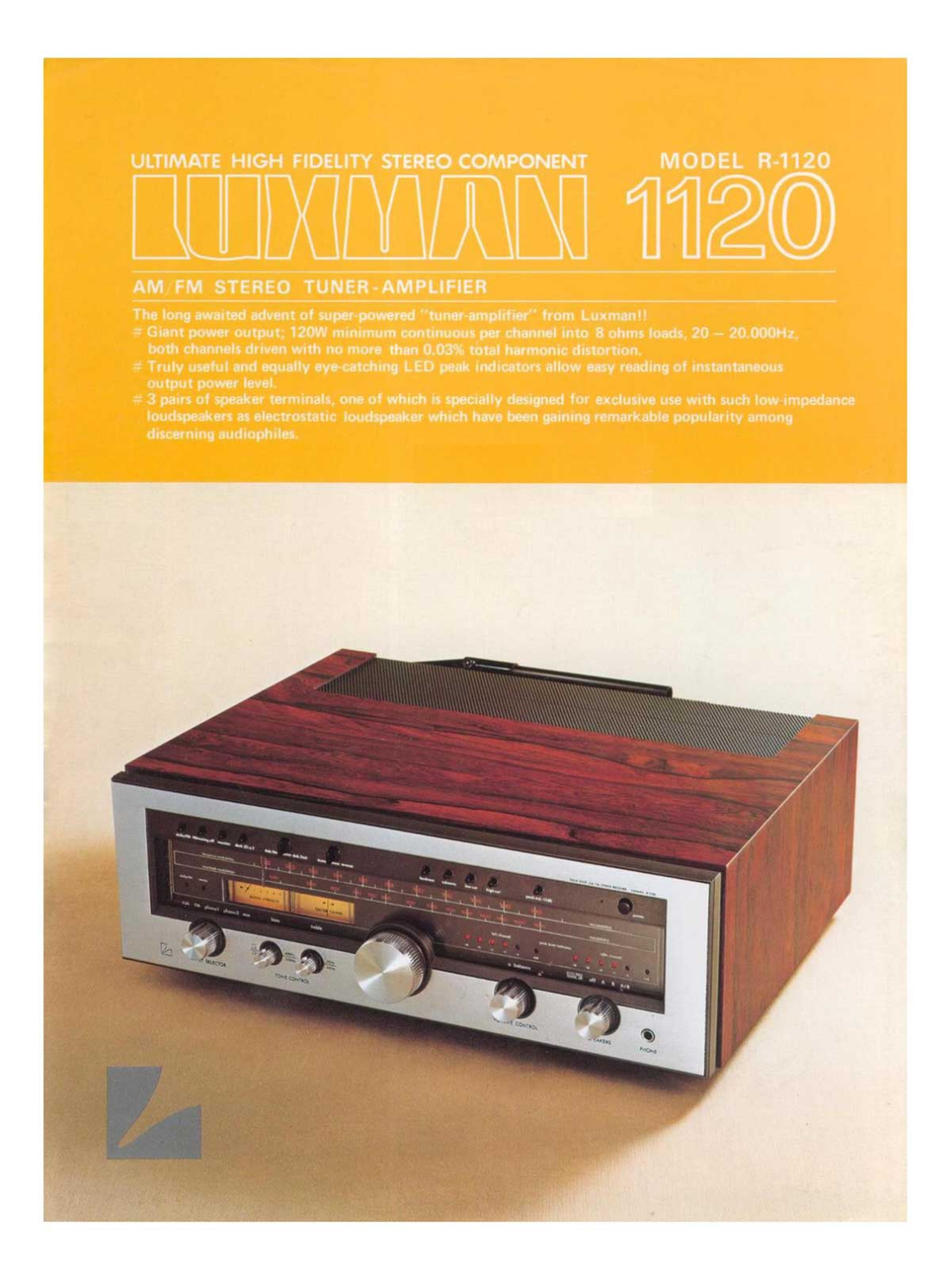 Luxman R-1120 Brochure