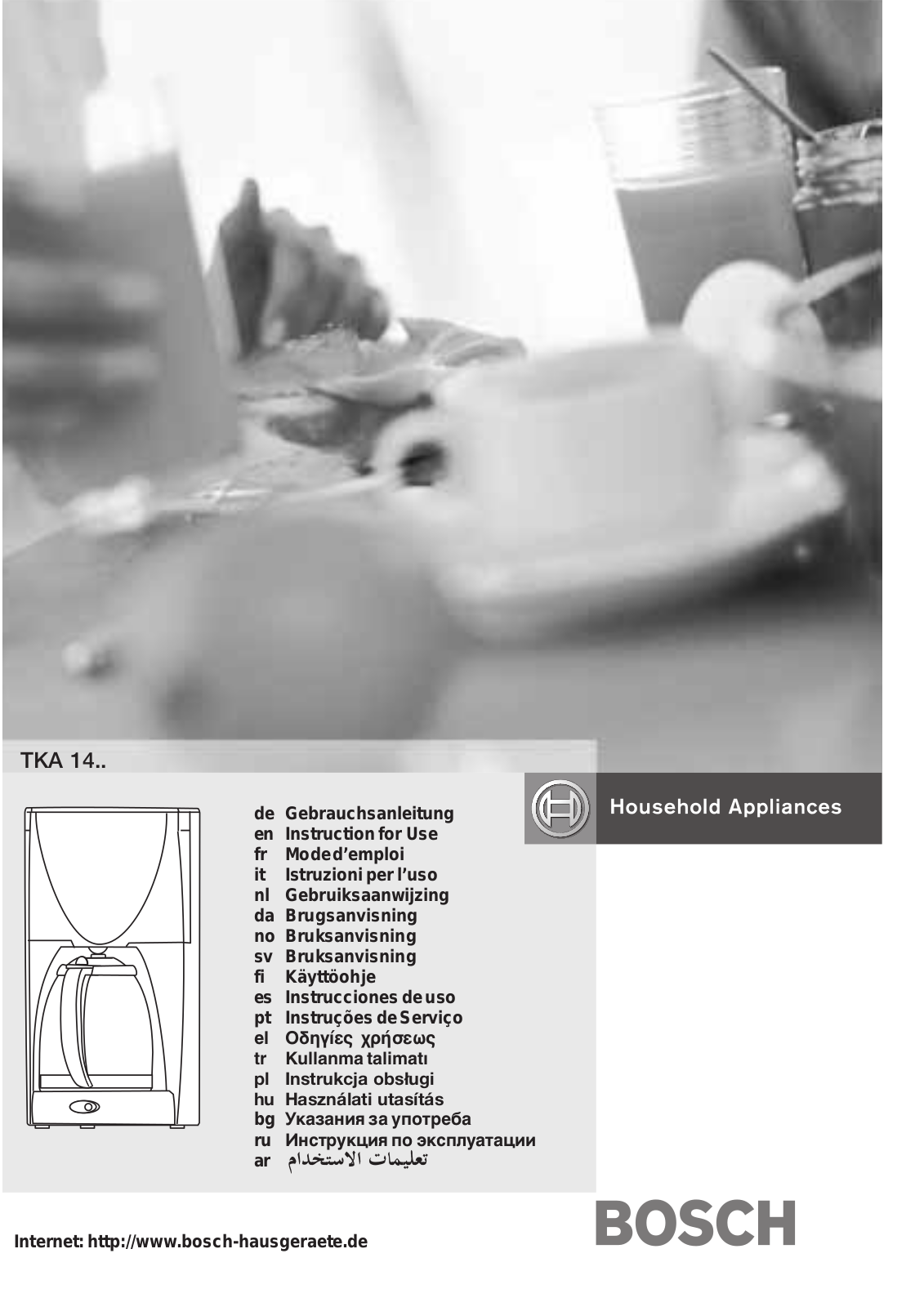 Bosch TKA 1410 V User Manual