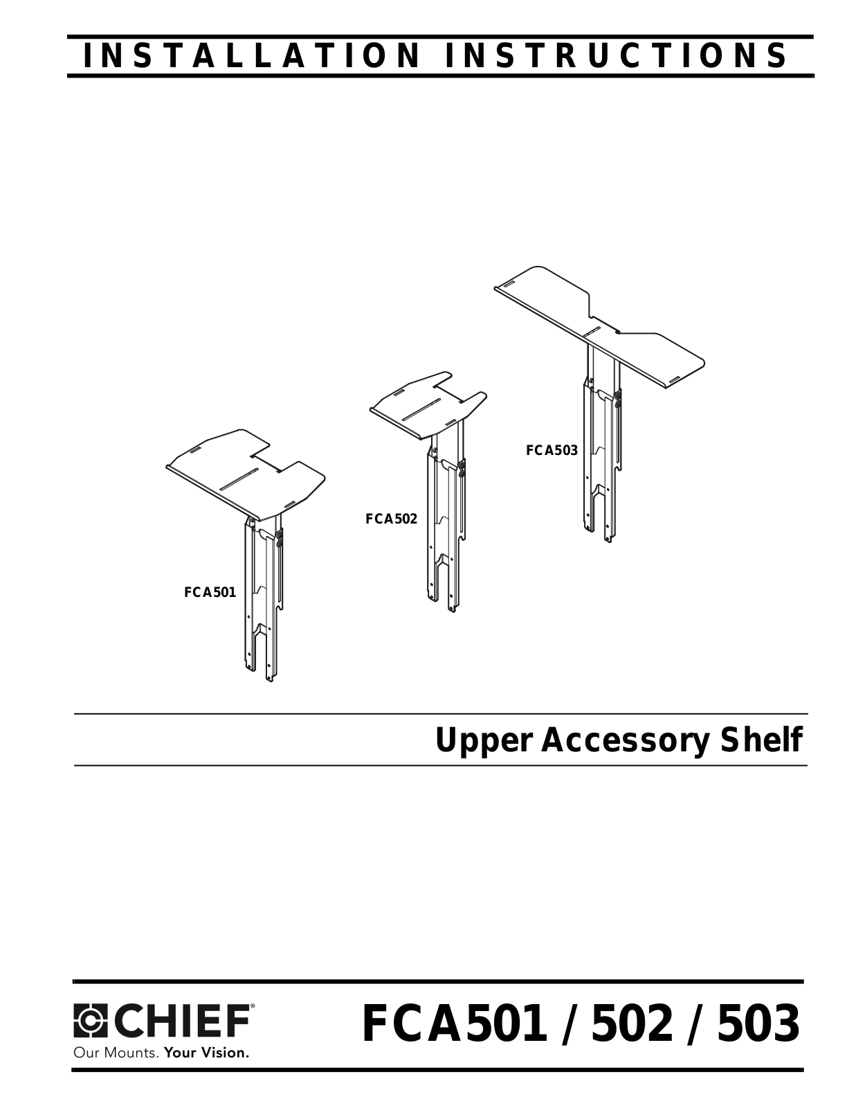 Chief FCA502 Users Guide - ManualMachine.com