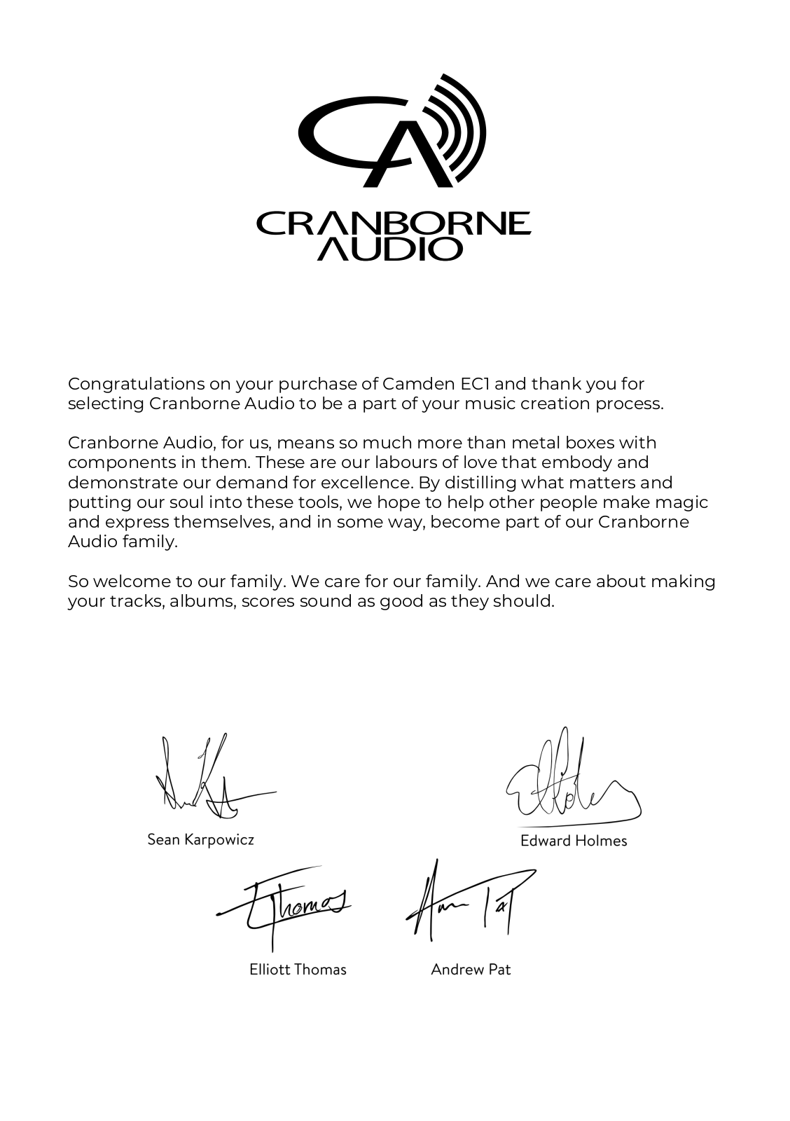 Cranborne Audio EC1 User guide - ManualMachine.com