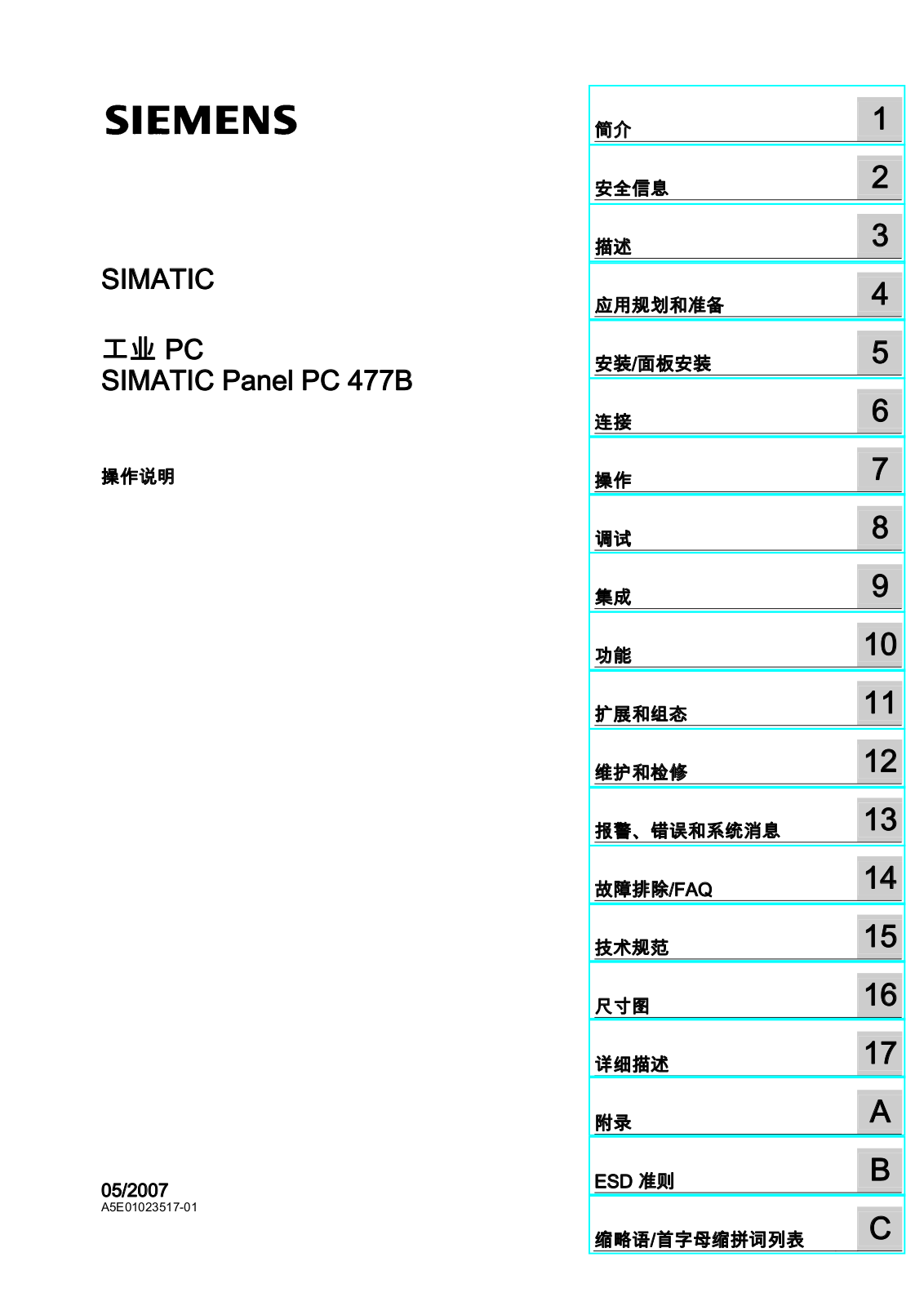 Siemens PC 477B User Manual