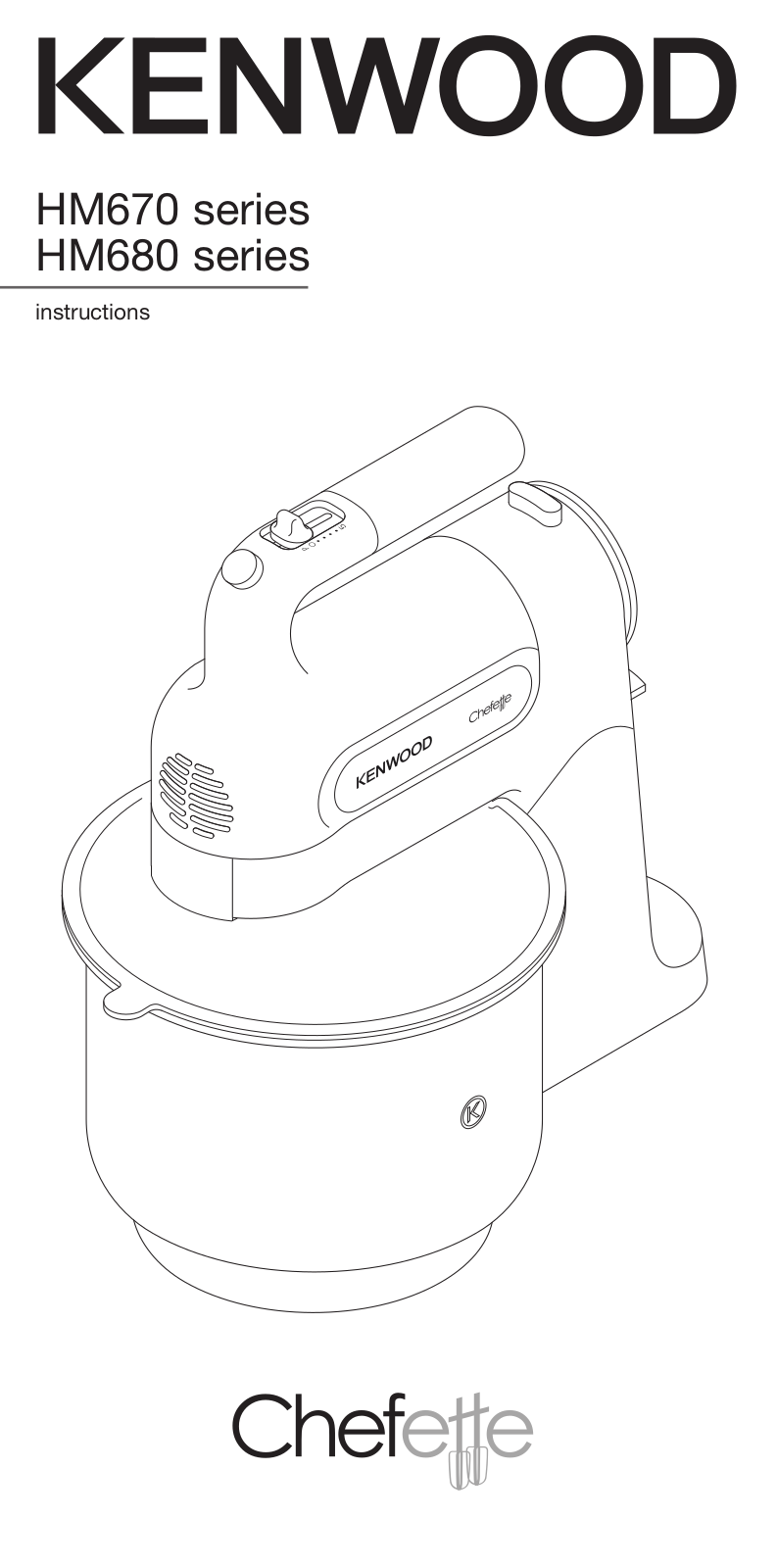 Kenwood HM670, HM680 User Manual