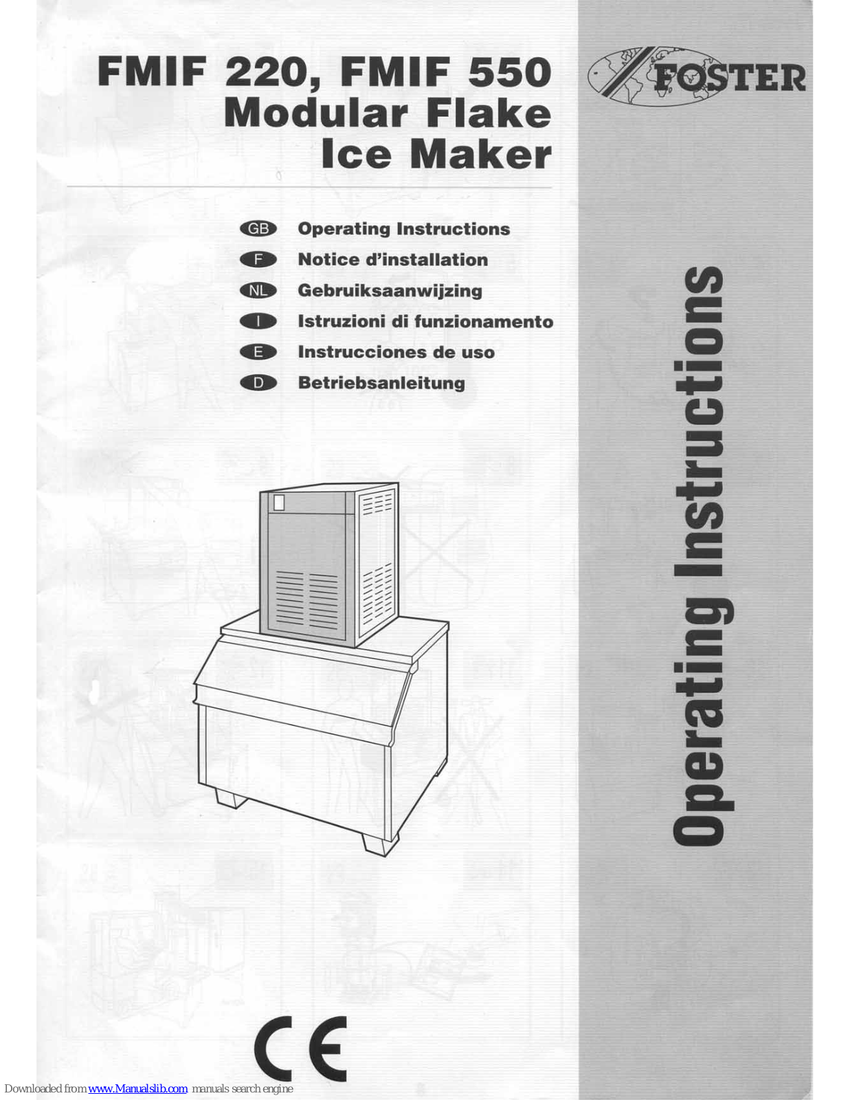 Foster FMIF 220, FMIF 550 Operating Instructions Manual