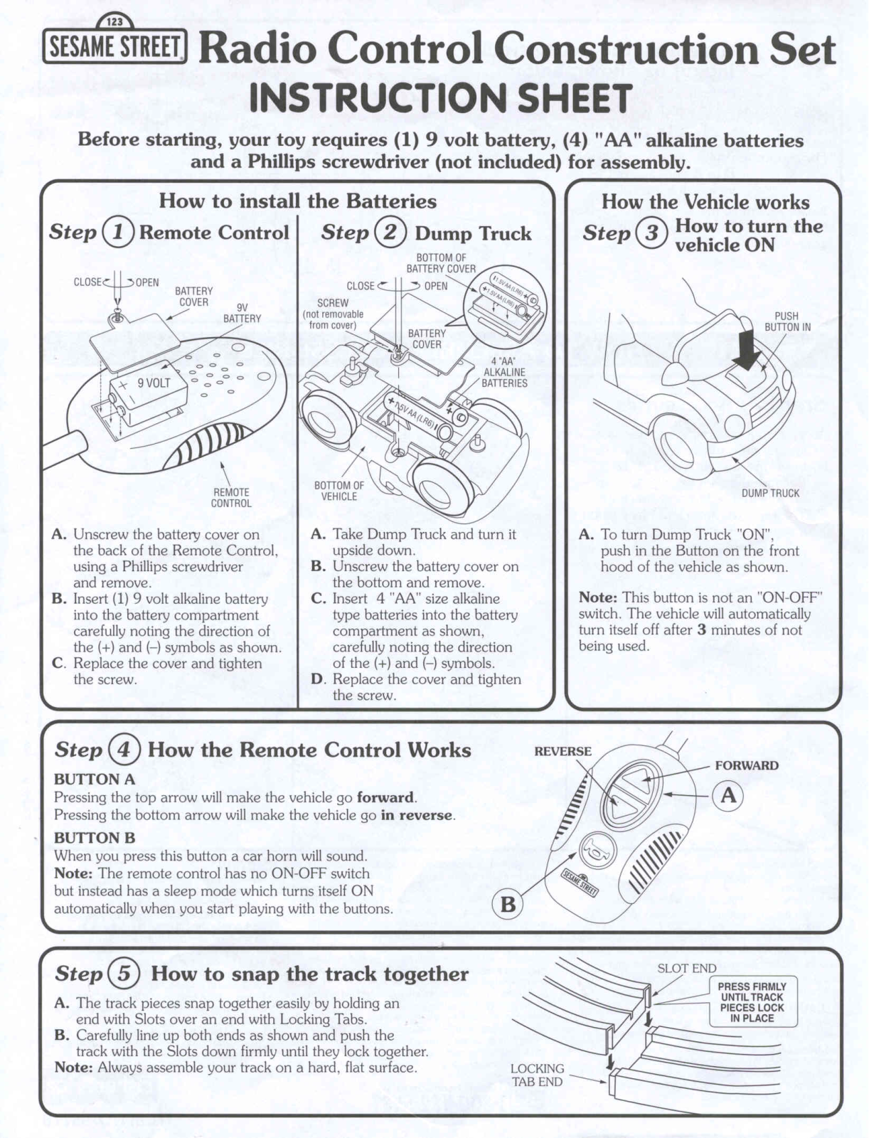 Fisher-Price 93778 Instruction Sheet