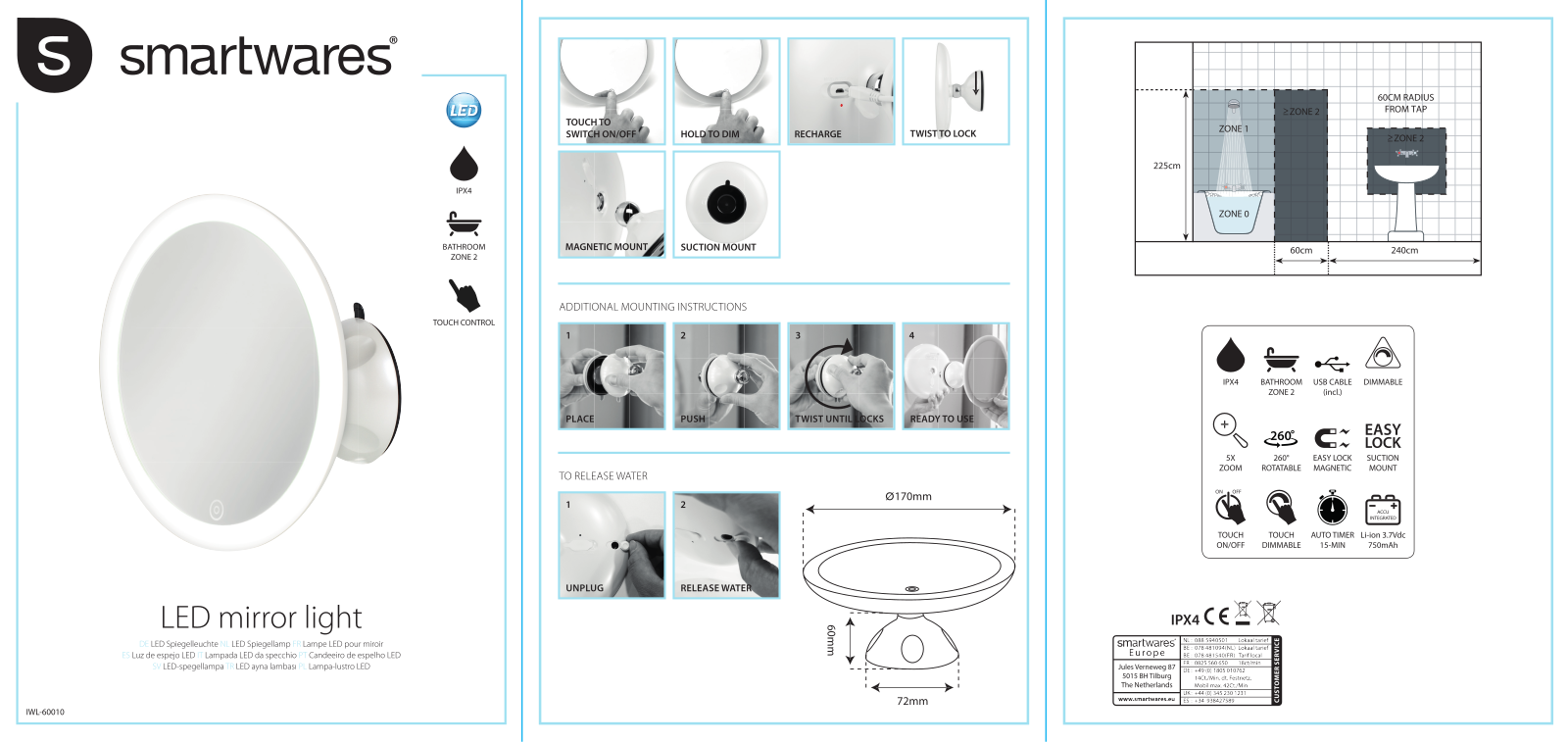 Smartwares IWL-60010 User Manual