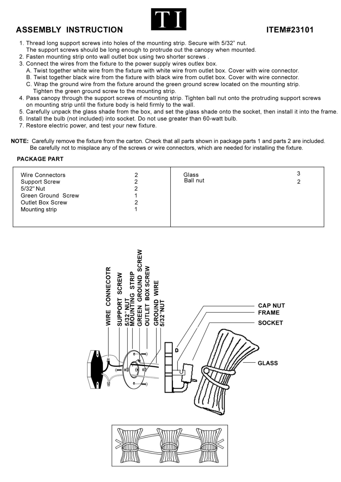 Triarch 23101 User Manual