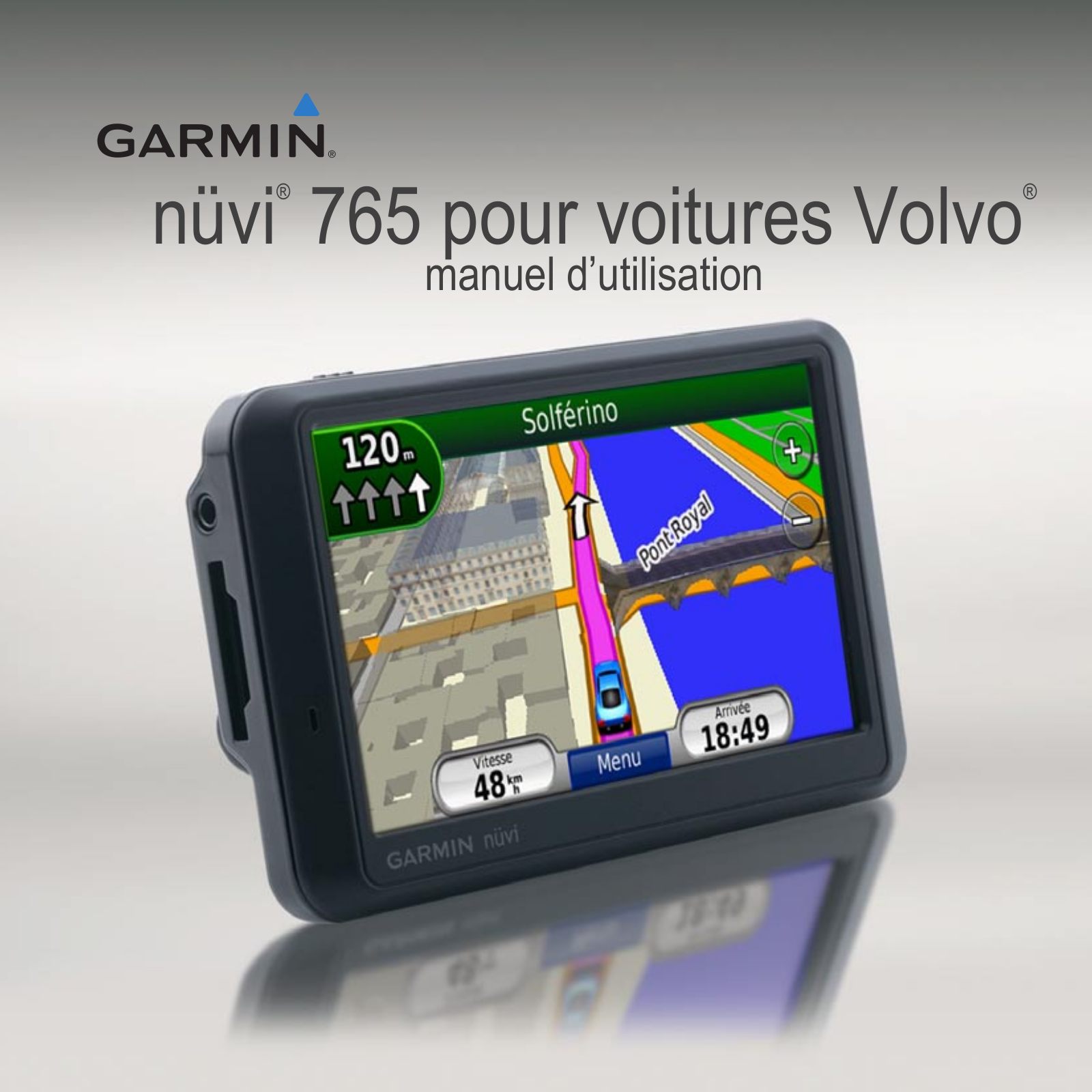 Garmin nüvi 765 for Volvo Cars User Manual