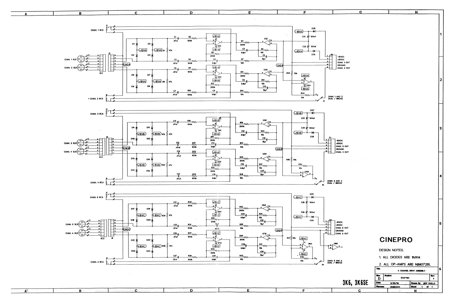 Cinepro 3K6 Schematic