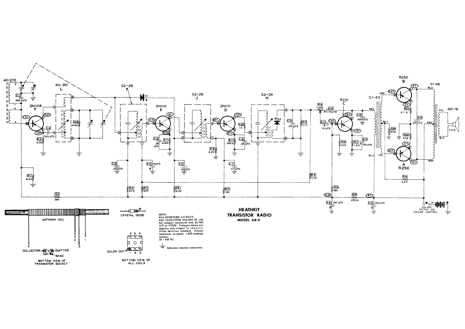 Heathkit xr2 mw schematic