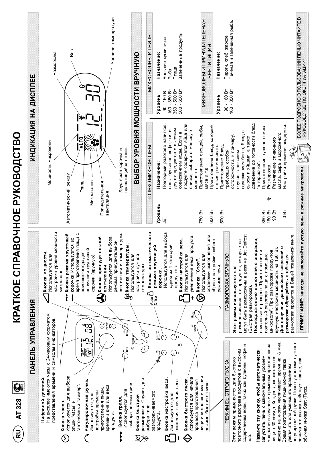 WHIRLPOOL AT 328 User Manual