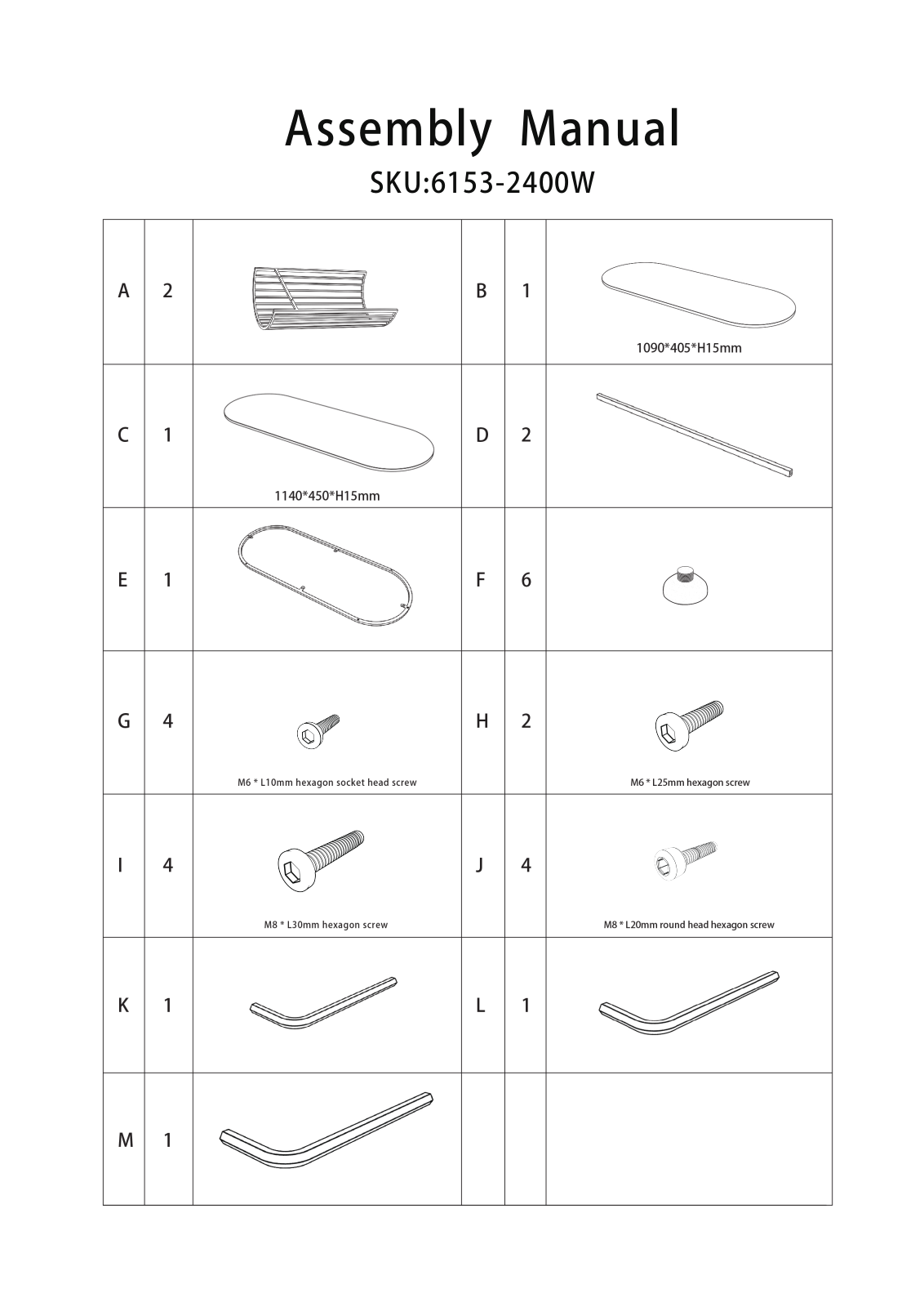 BarberPub BCBE1016 Installation & Assembly - ManualMachine.com