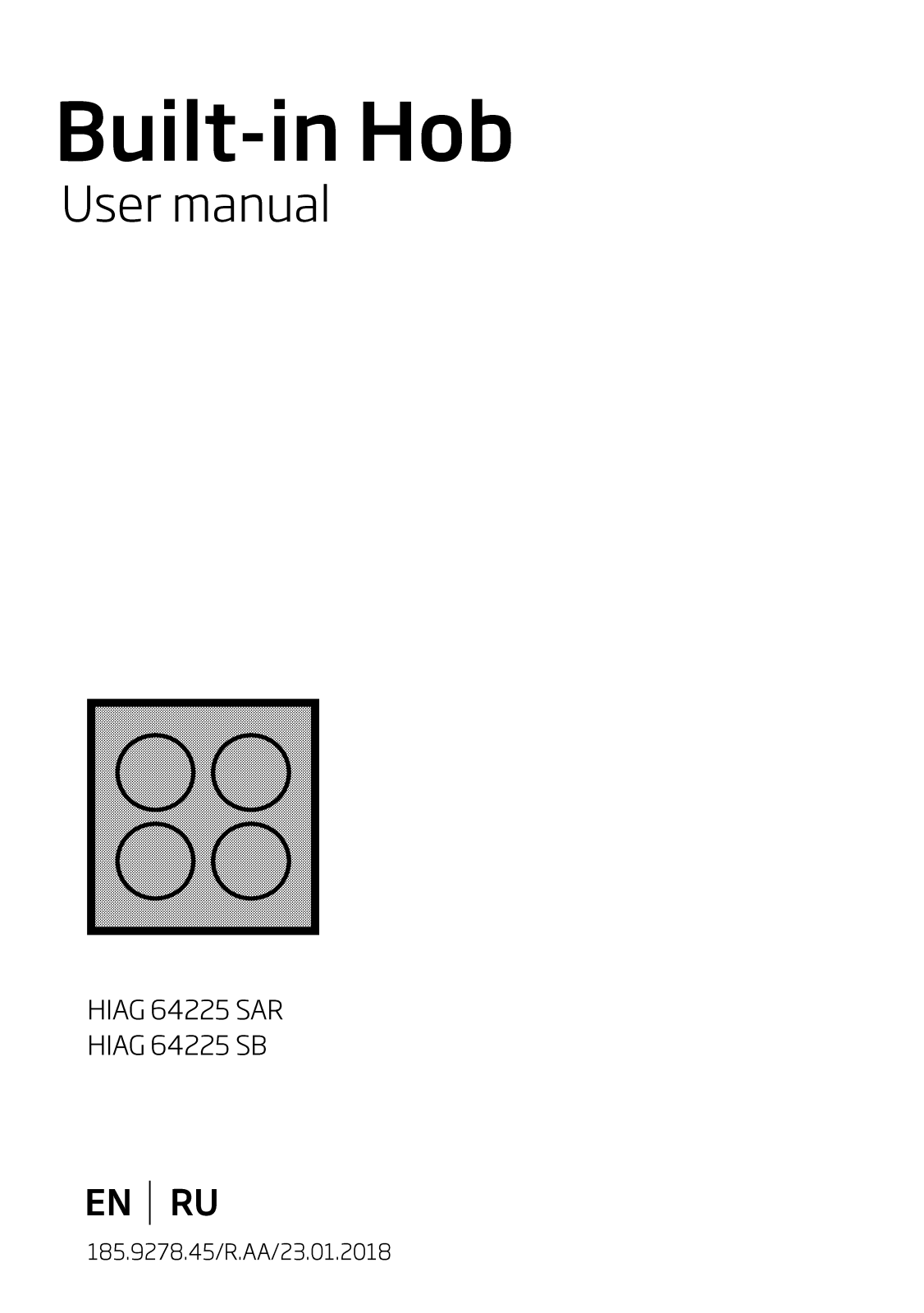 BEKO HIAG 64225 SAR, HIAG 64225 SB User manual