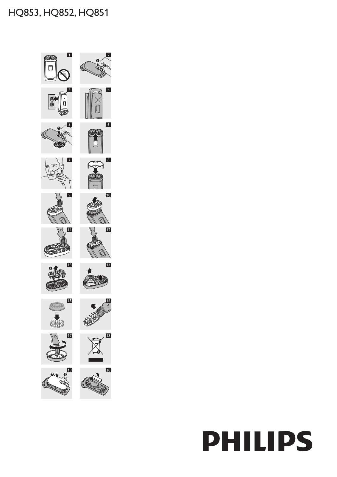 Philips HQ 888 User Manual