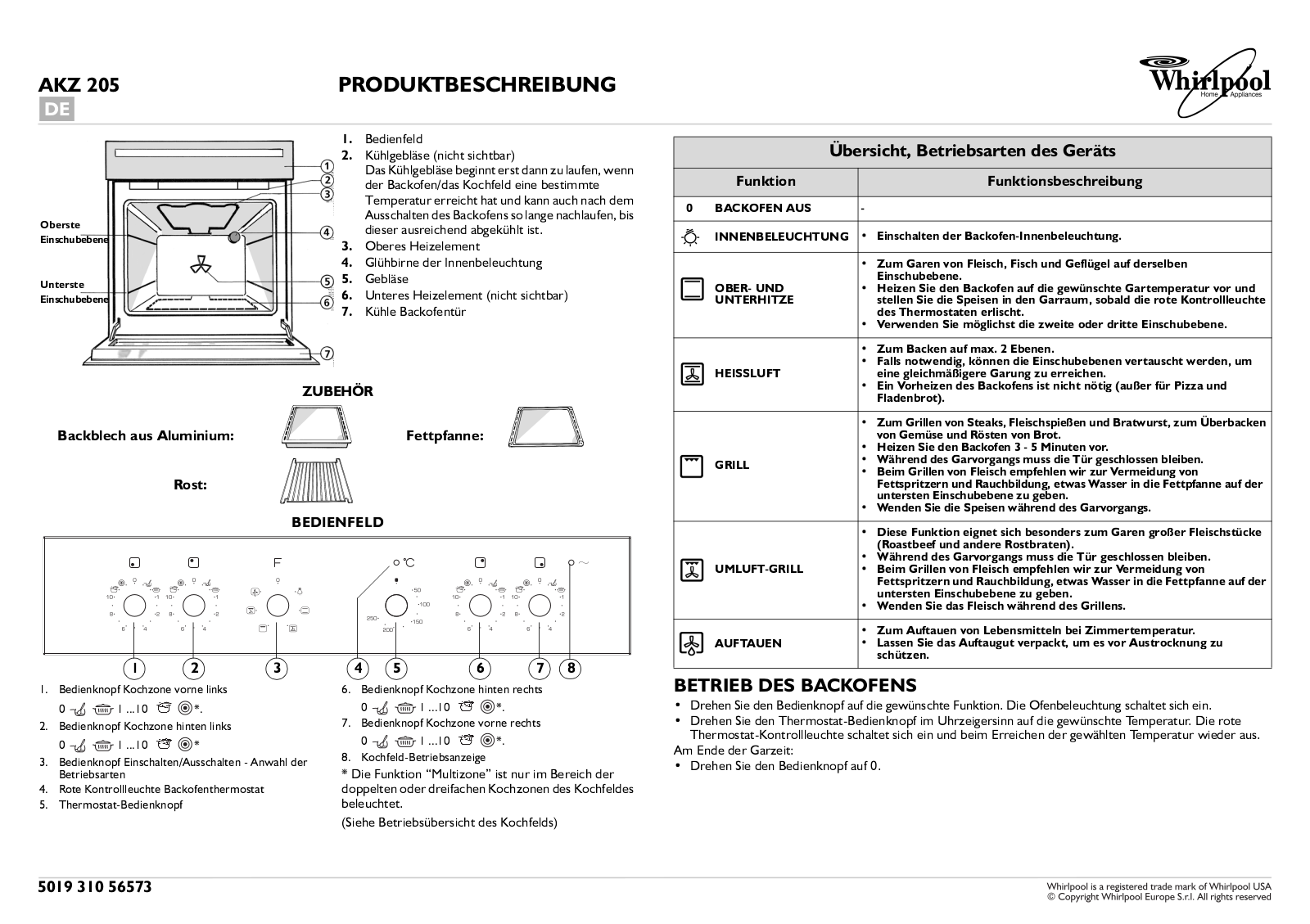 Whirlpool AKZ 205/AV, AKZ 205/IX, AKZ 205/WH INSTALLATION