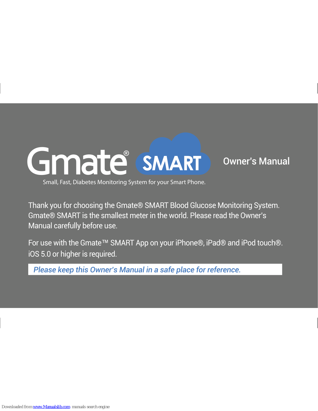 Gmate Smart Owner's Manual