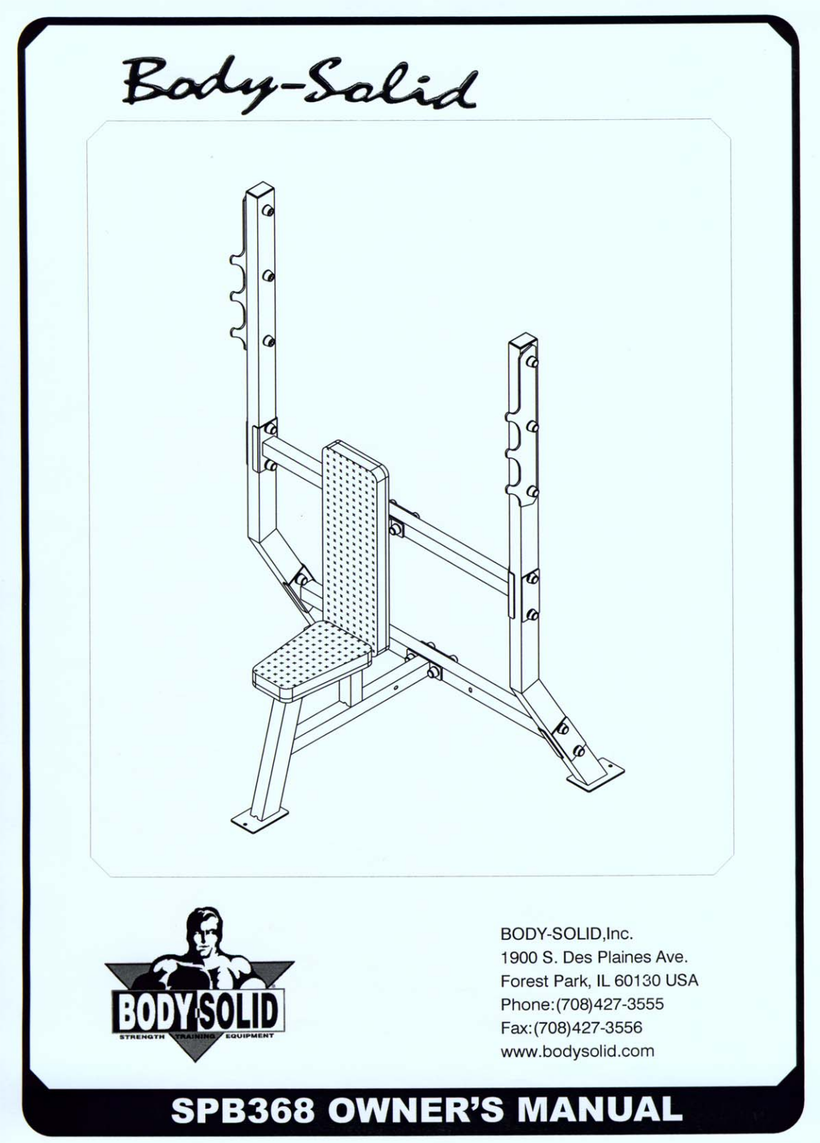 Body Solid SPB368G User Manual