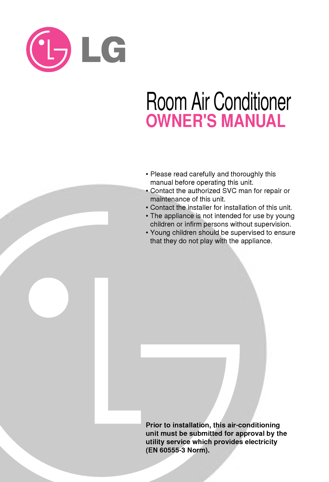 LG LSM304C-1, LS-M3064HL, LS-M3064CL, KSC35F User Manual