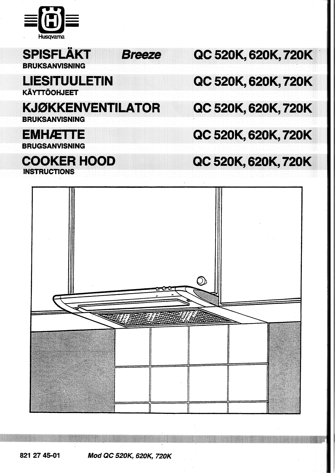 Husqvarna QC620K, QC720K, QC520K User Manual