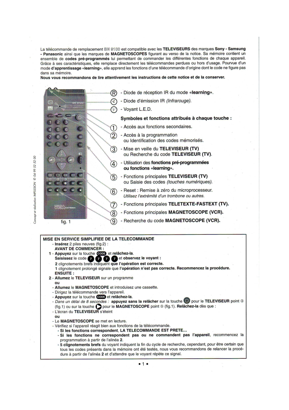 VISA SN-9100 User Manual - ManualMachine.com