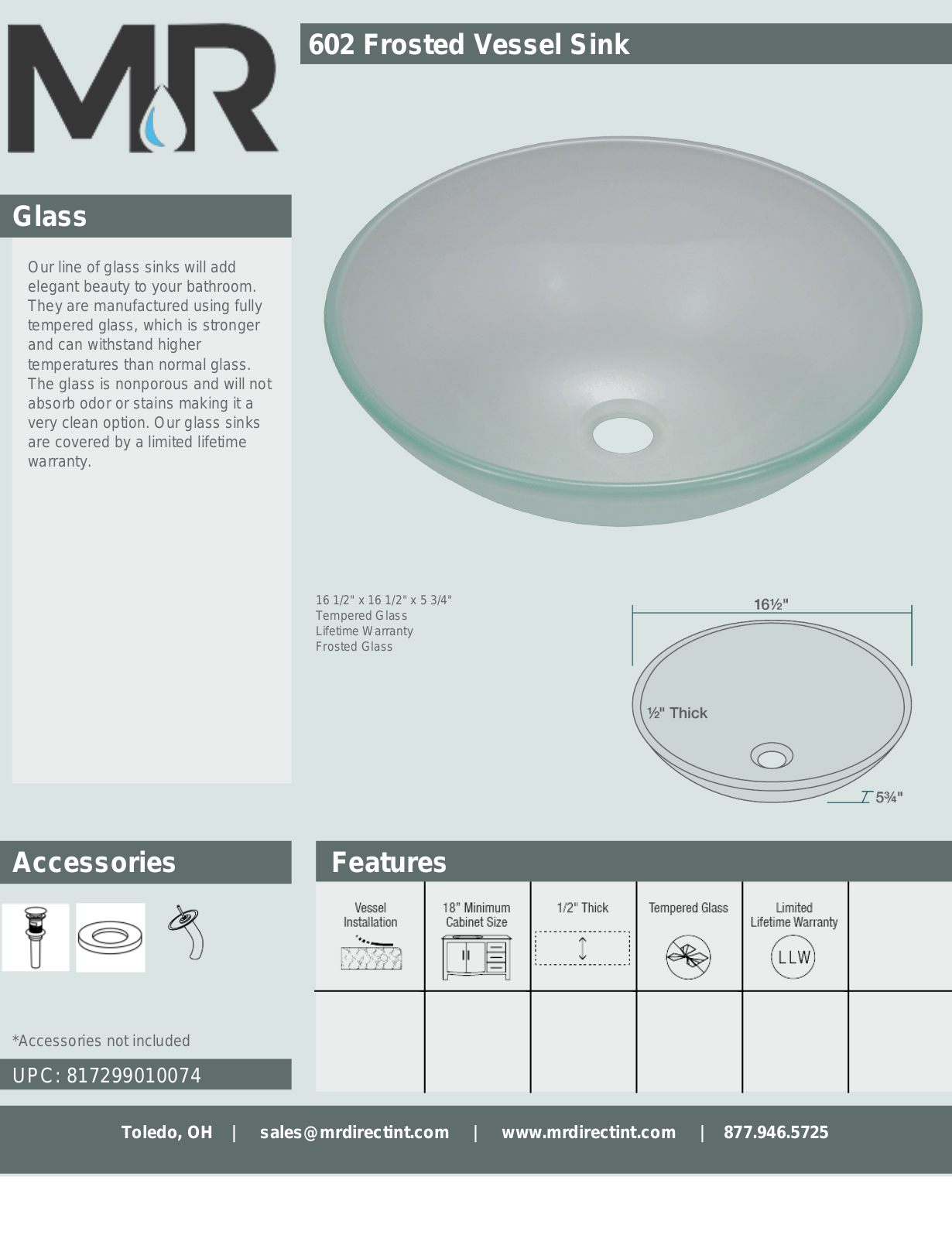 MR Direct MRDR1035 Specifications & Dimensions - ManualMachine.com