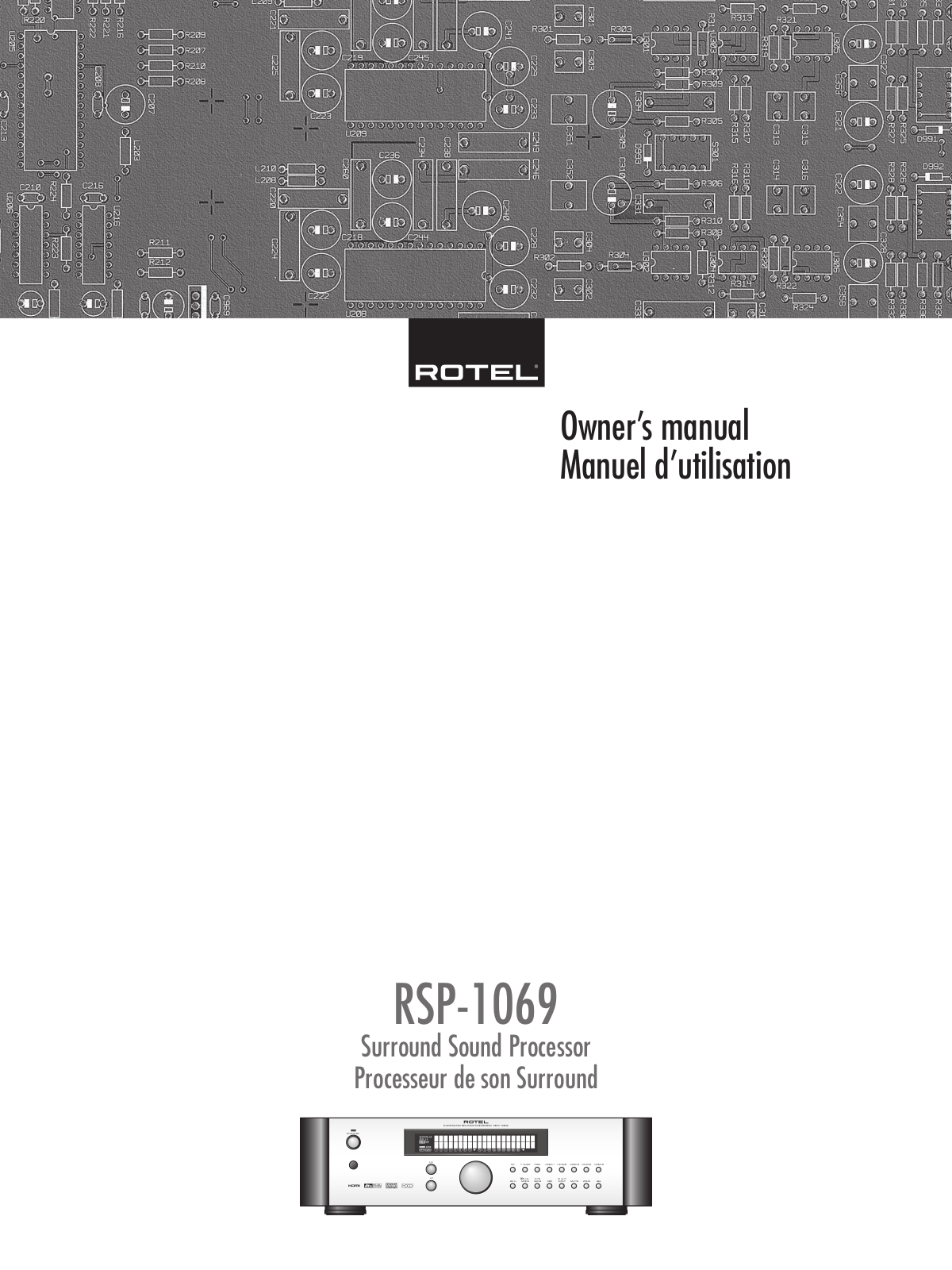 Rotel RSP-1069 User Manual