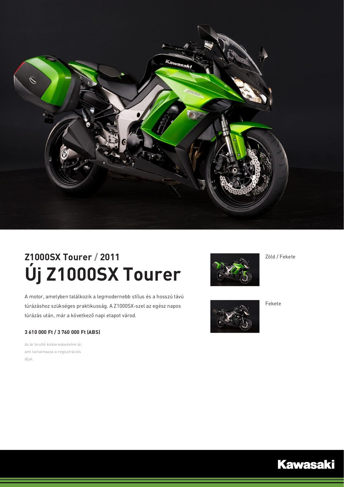 Kawasaki Z1000SX TOURER Brochure
