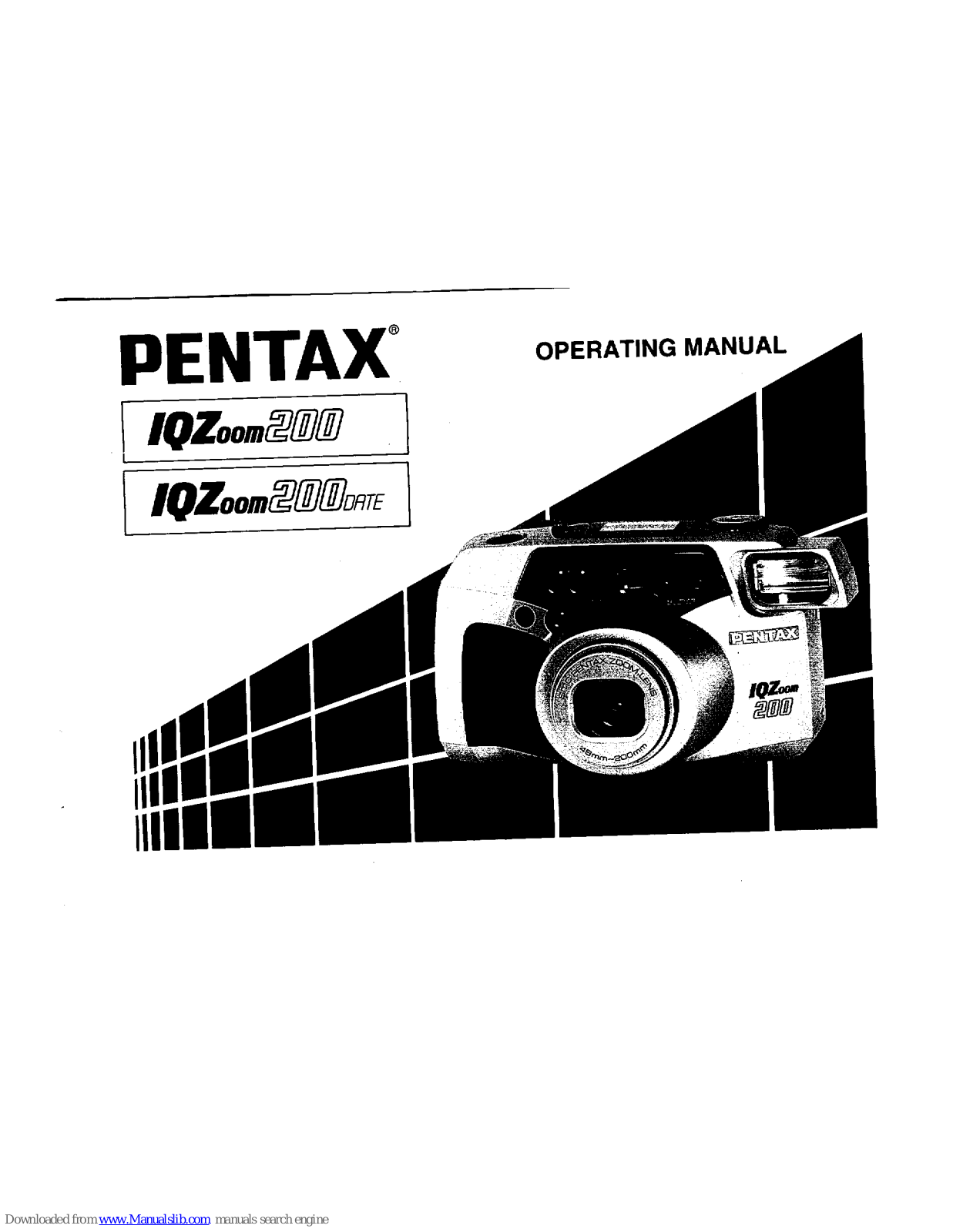 Pentax IQZoom 200, IQZoom 200 Date Operation Manual