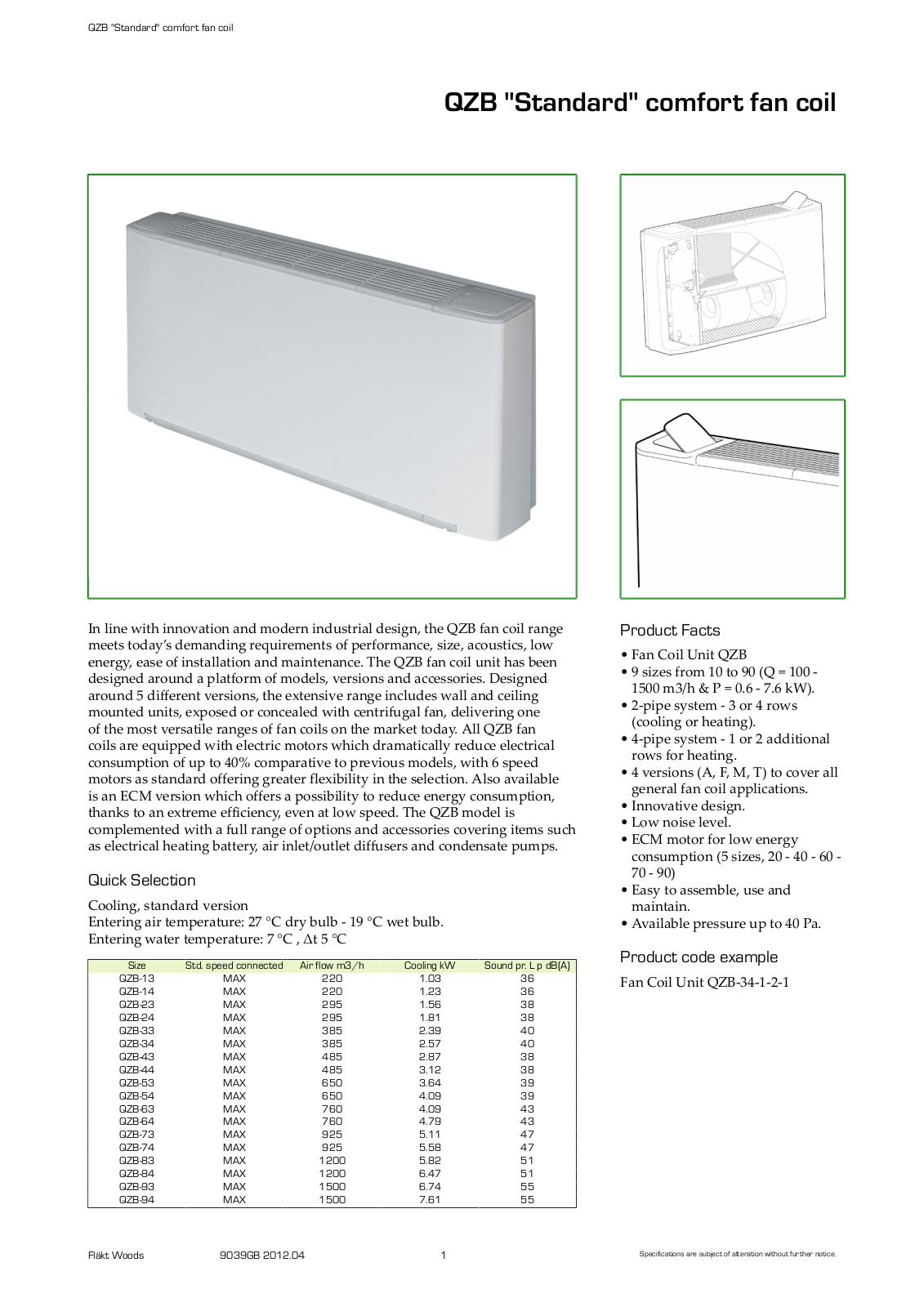 Centrimaster QZB User Manual